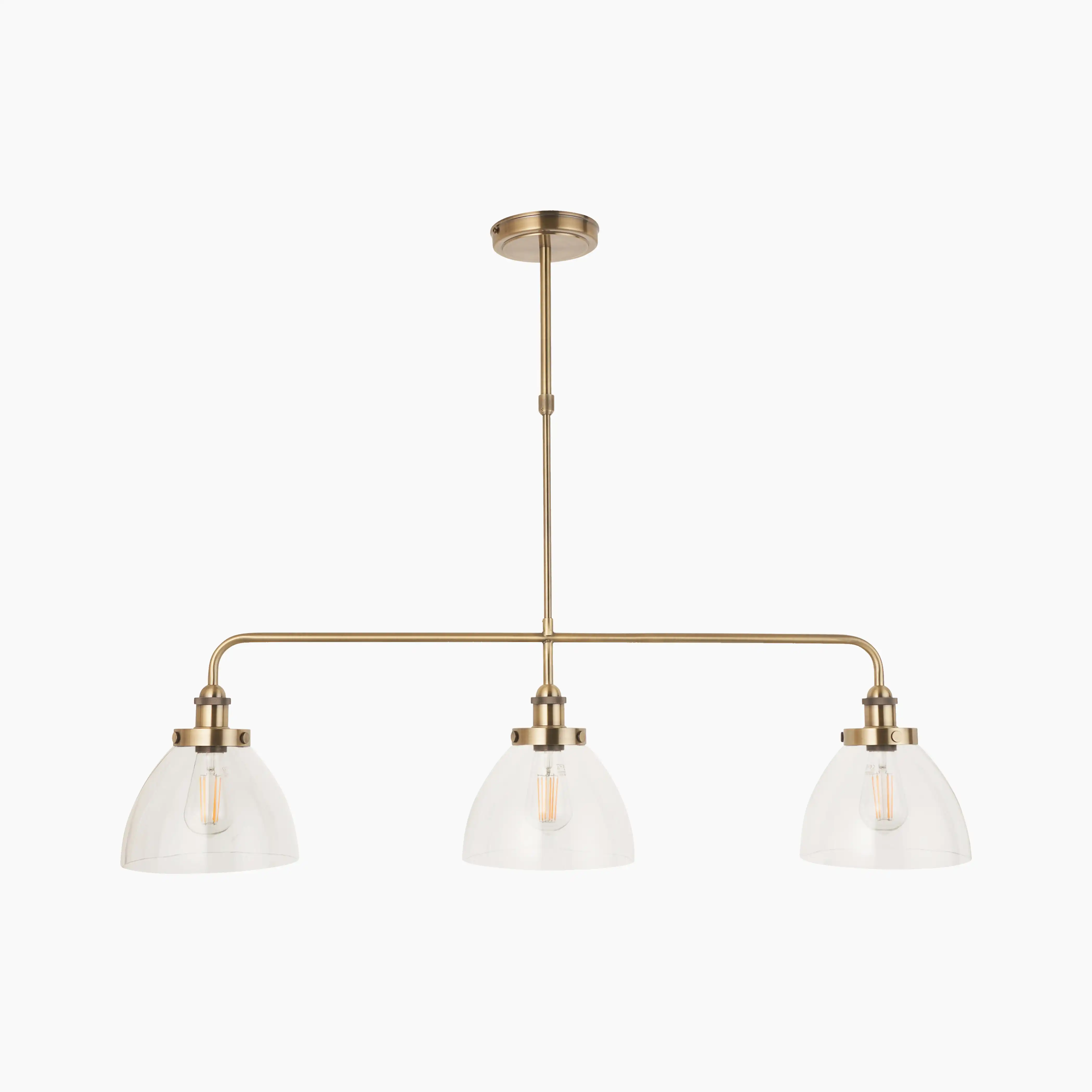 Hansen 3 Light Pendant Light | Brass - Image 2