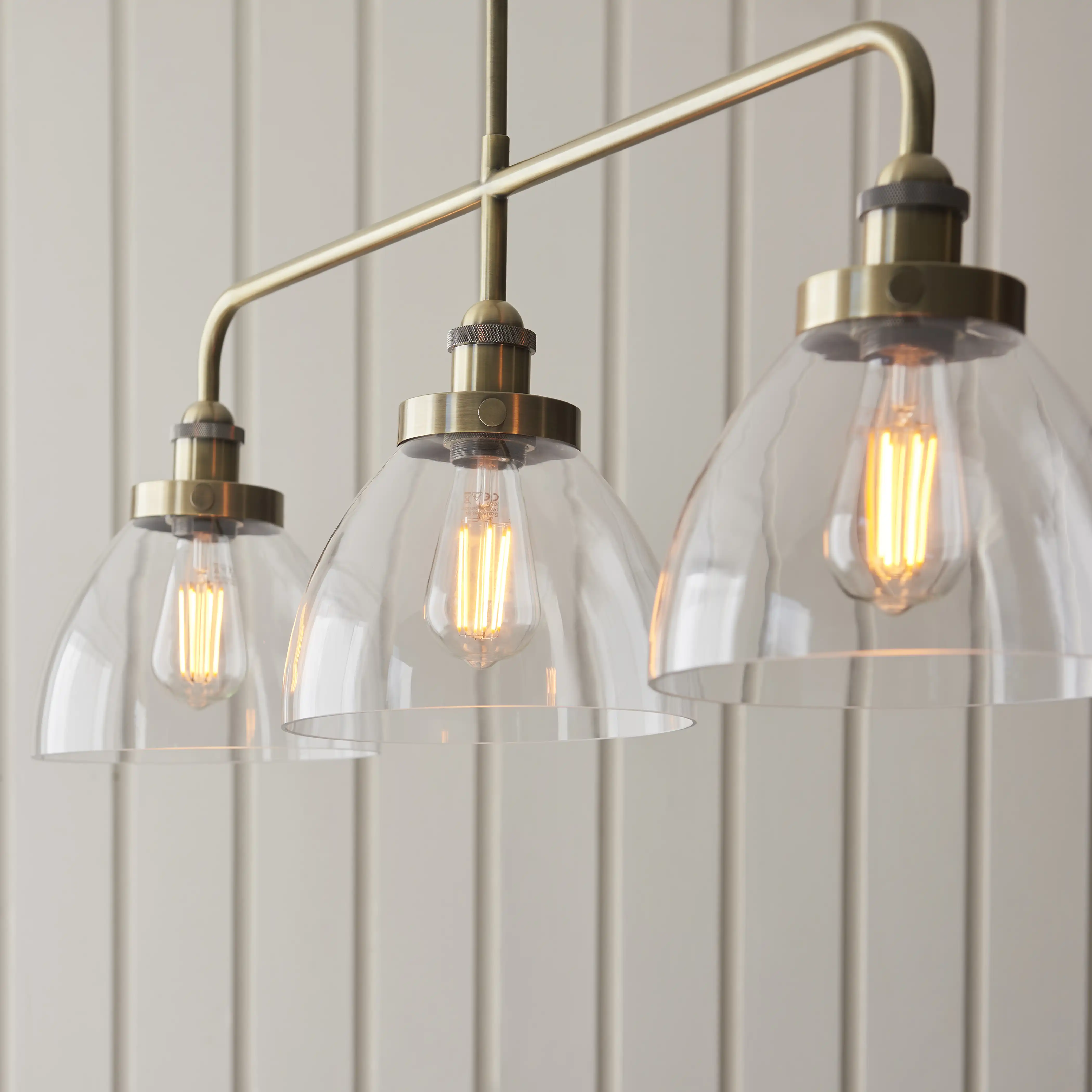 Hansen 3 Light Pendant Light | Brass - Image 3
