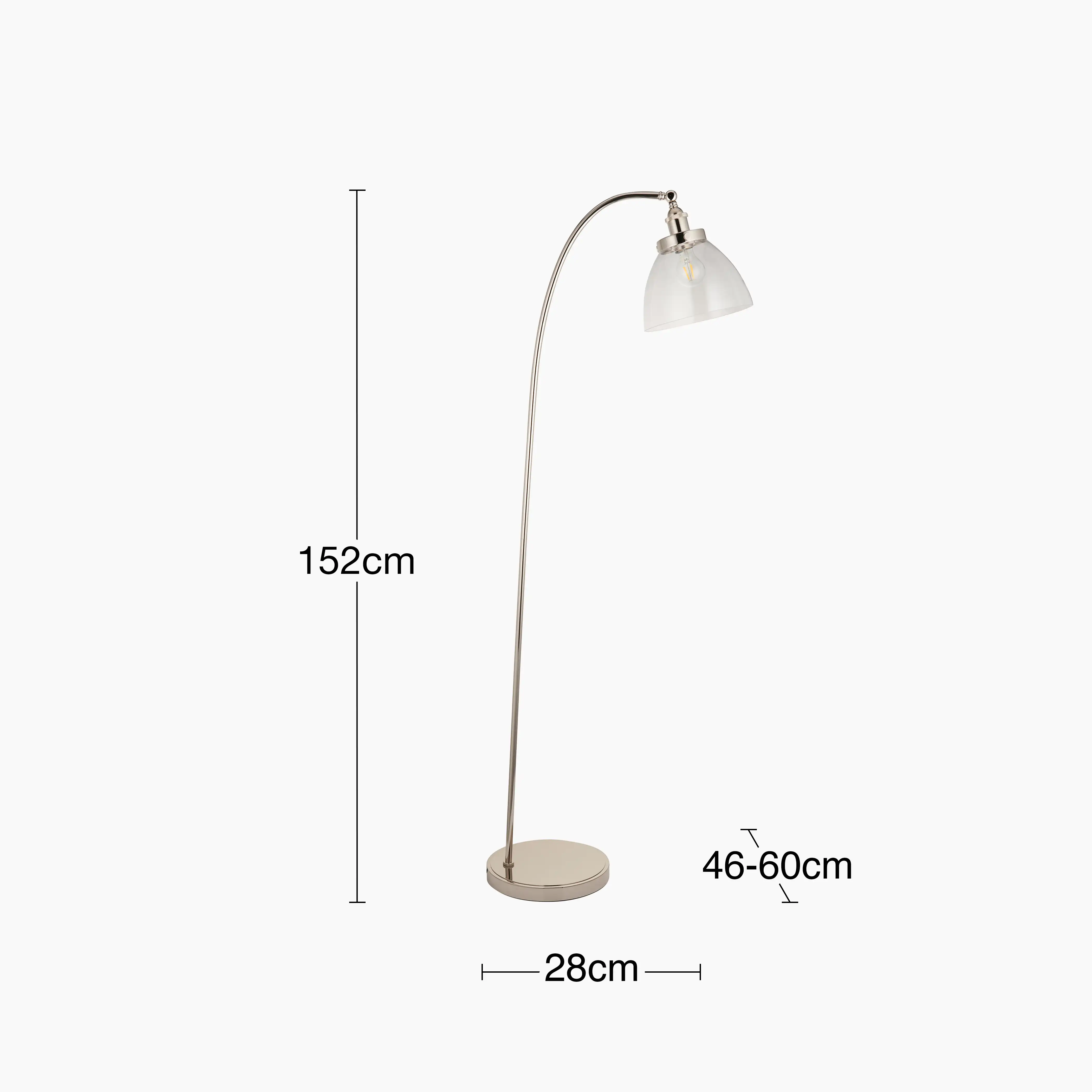 Hansen Floor Lamp | Nickel - Image 4