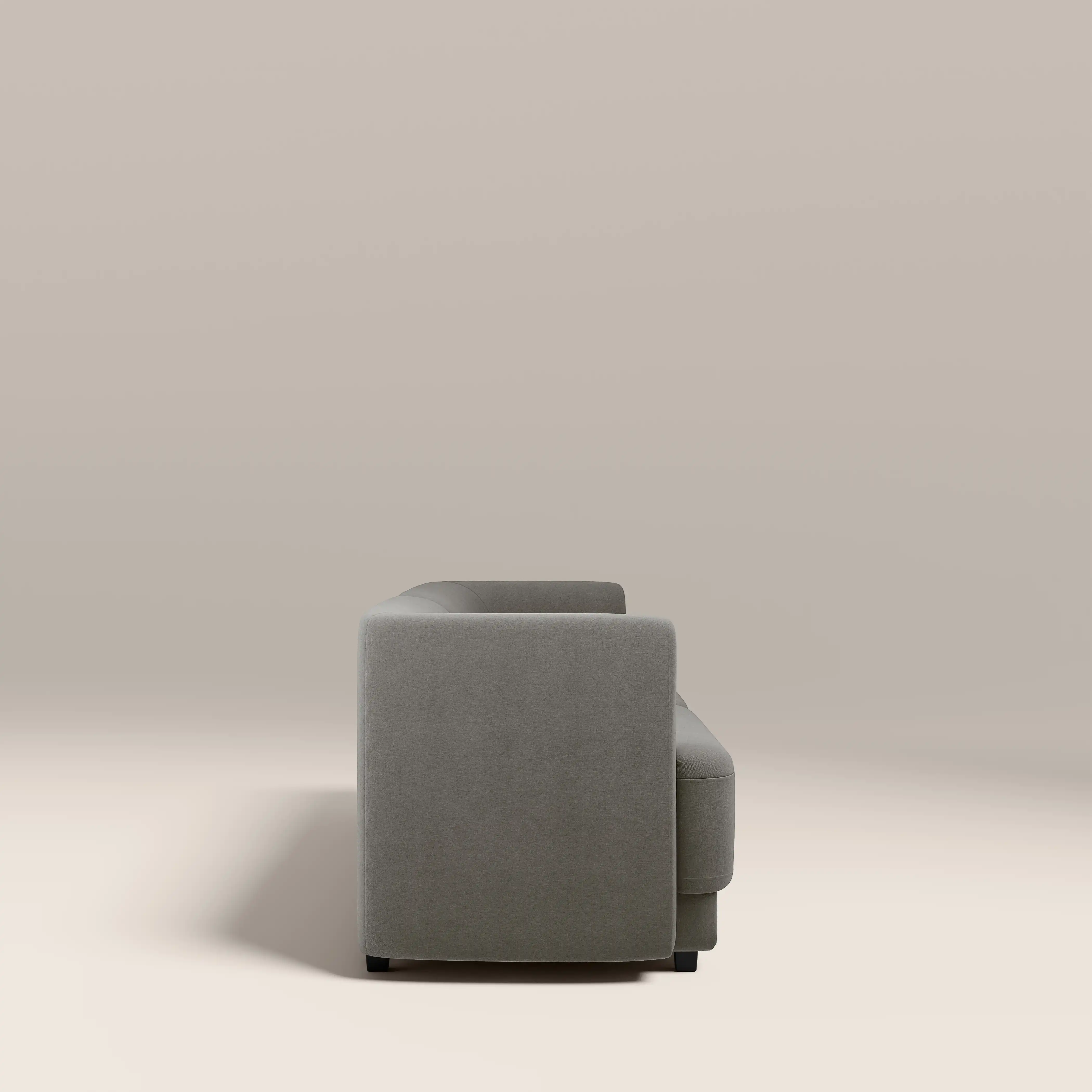 Harley 3 Seater Sofa | Pebble Grey Fabric - Image 3
