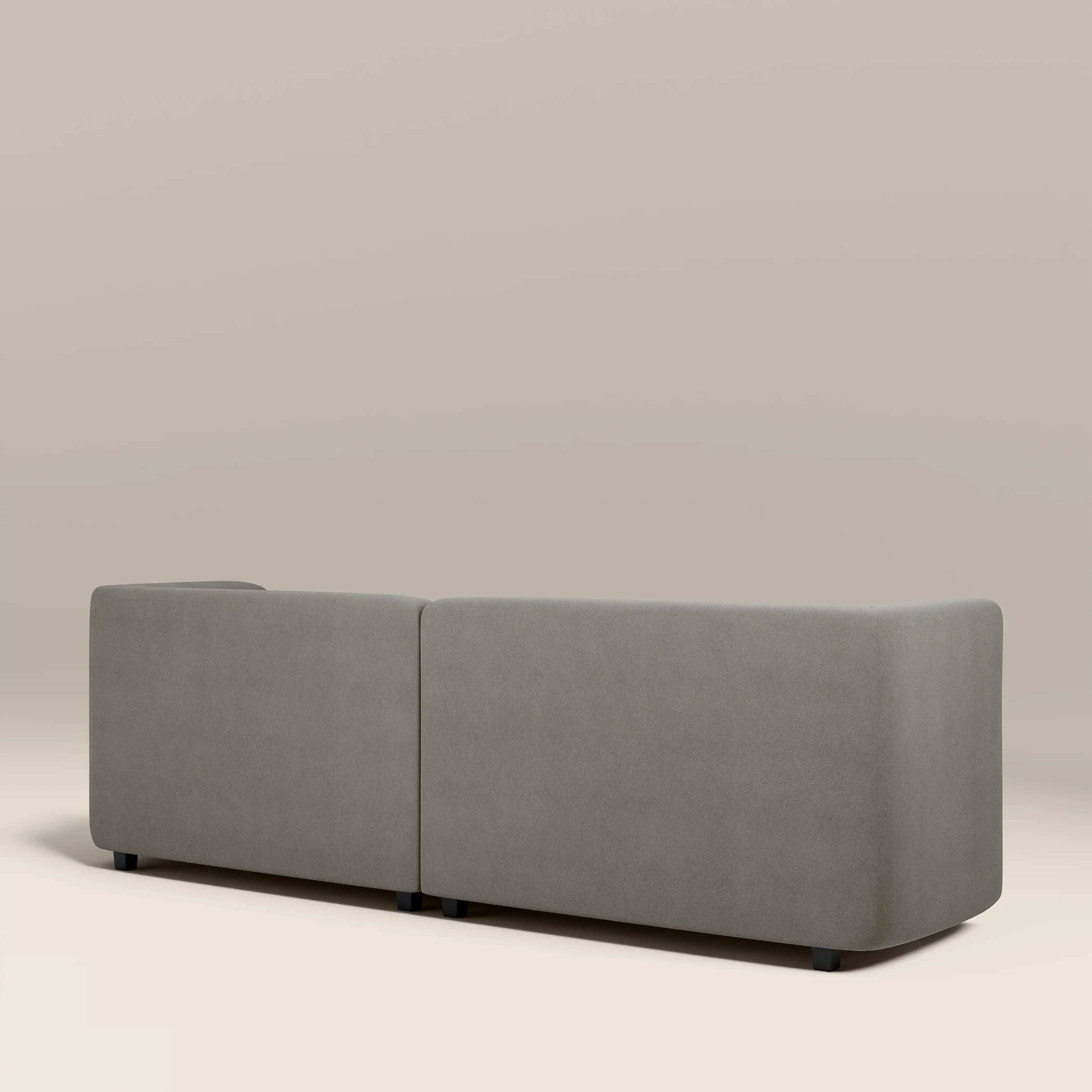 Harley 3 Seater Sofa | Pebble Grey Fabric - Image 4
