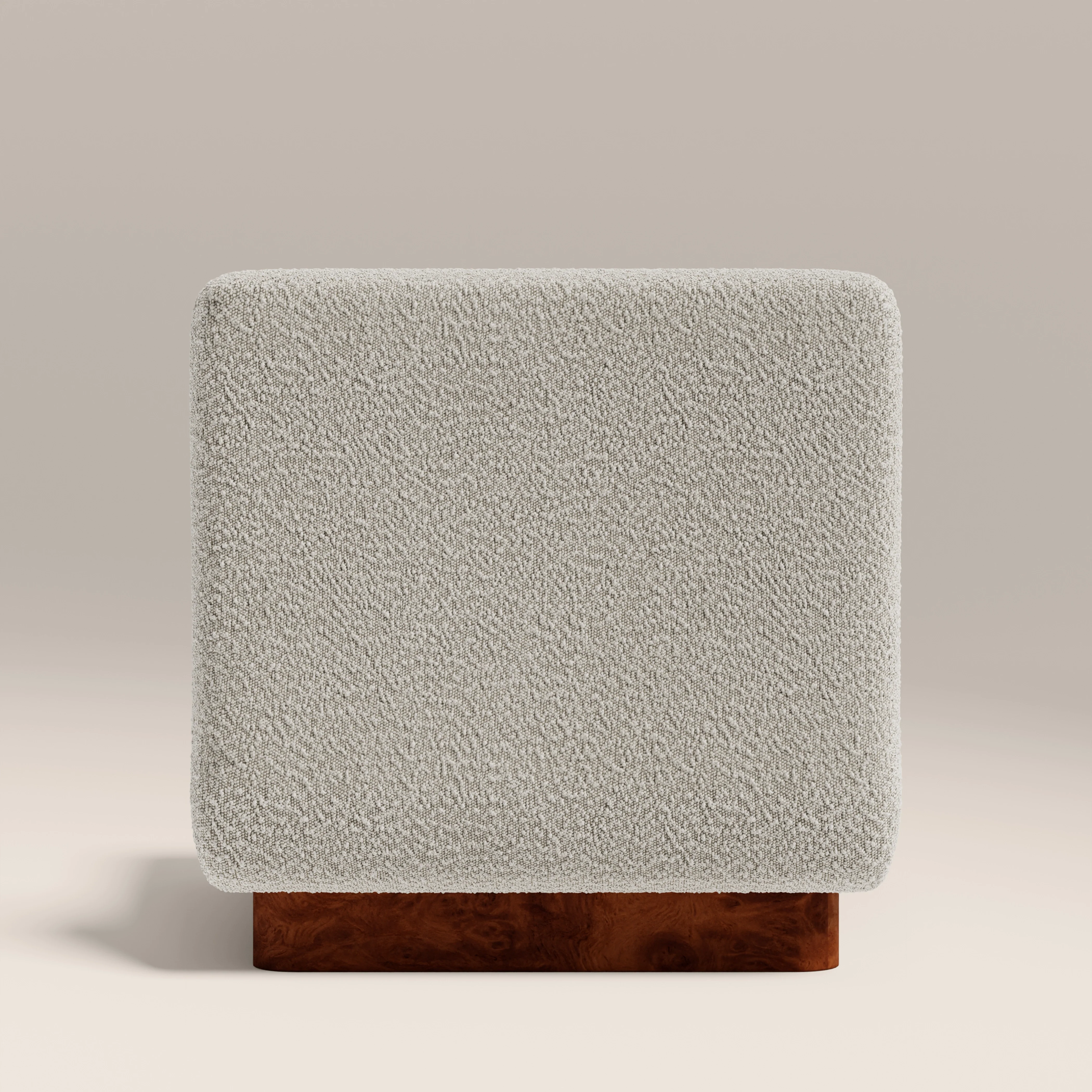 Harrison Accent Chair | Speckled Stone Sustainable Boucle & Walnut Burl Wood - Image 5