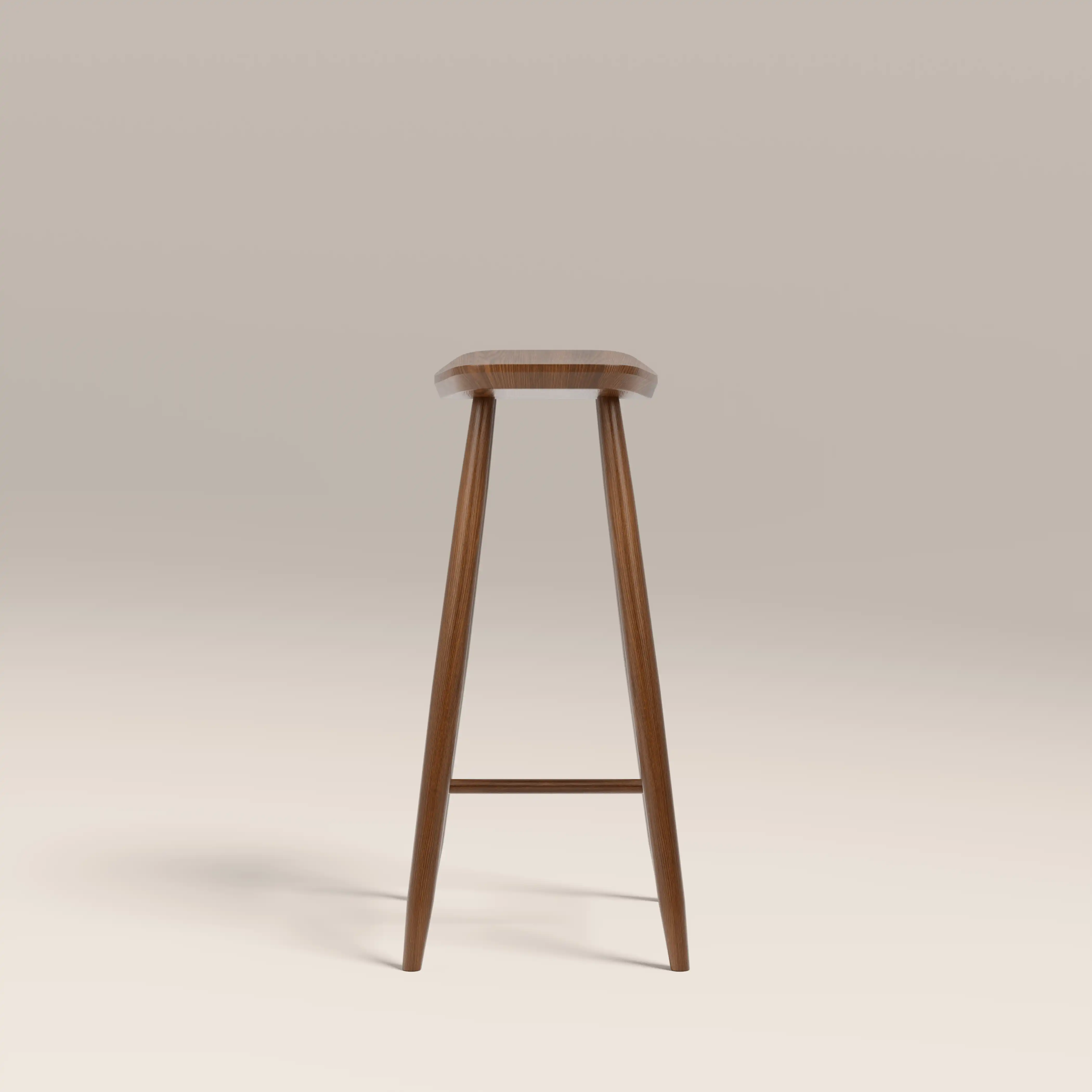 Hatton Wooden Kitchen Stool | Walnut - Image 4