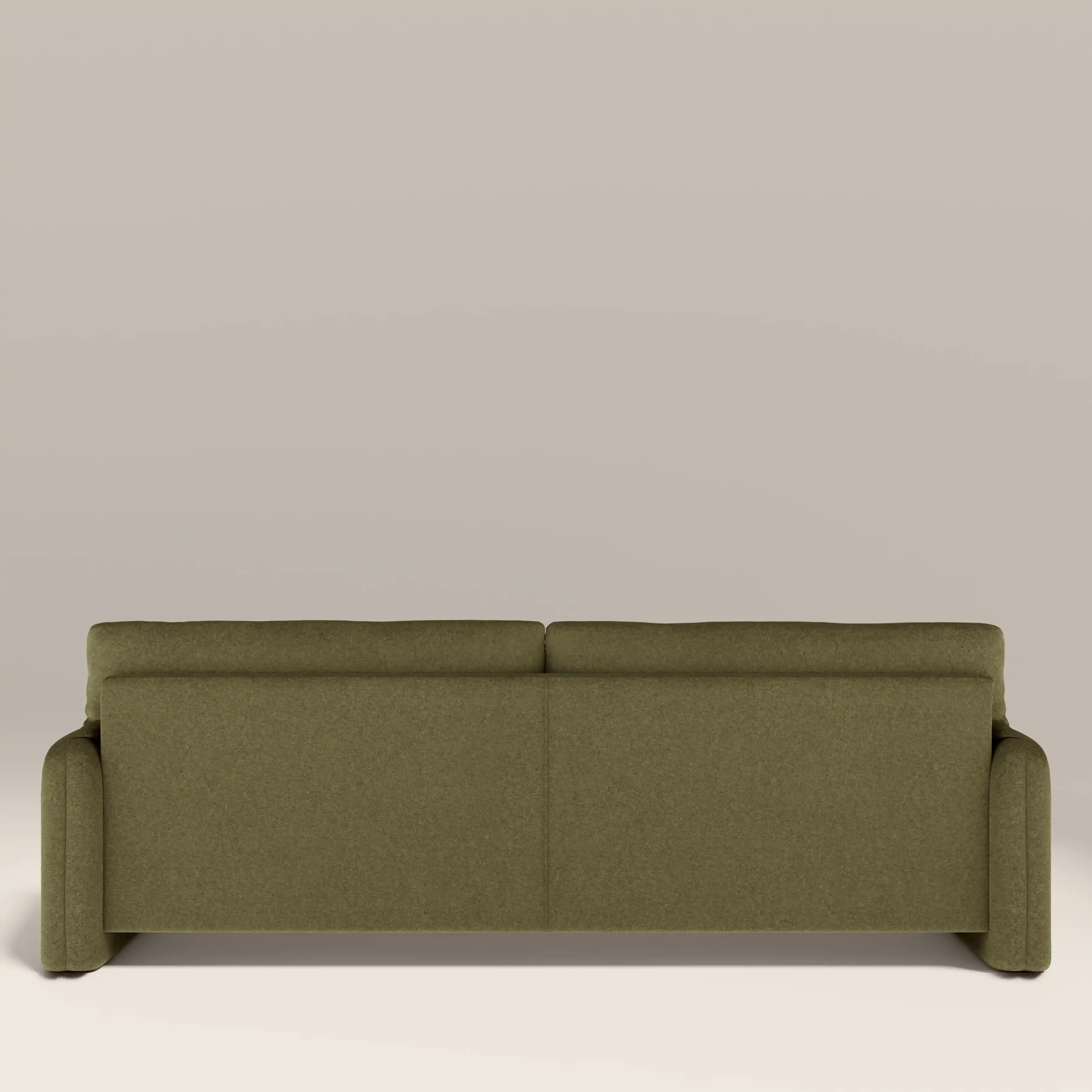 Haven 3 Seater Sofa | Moss Green Sustainable Mohair Velvet - Image 6