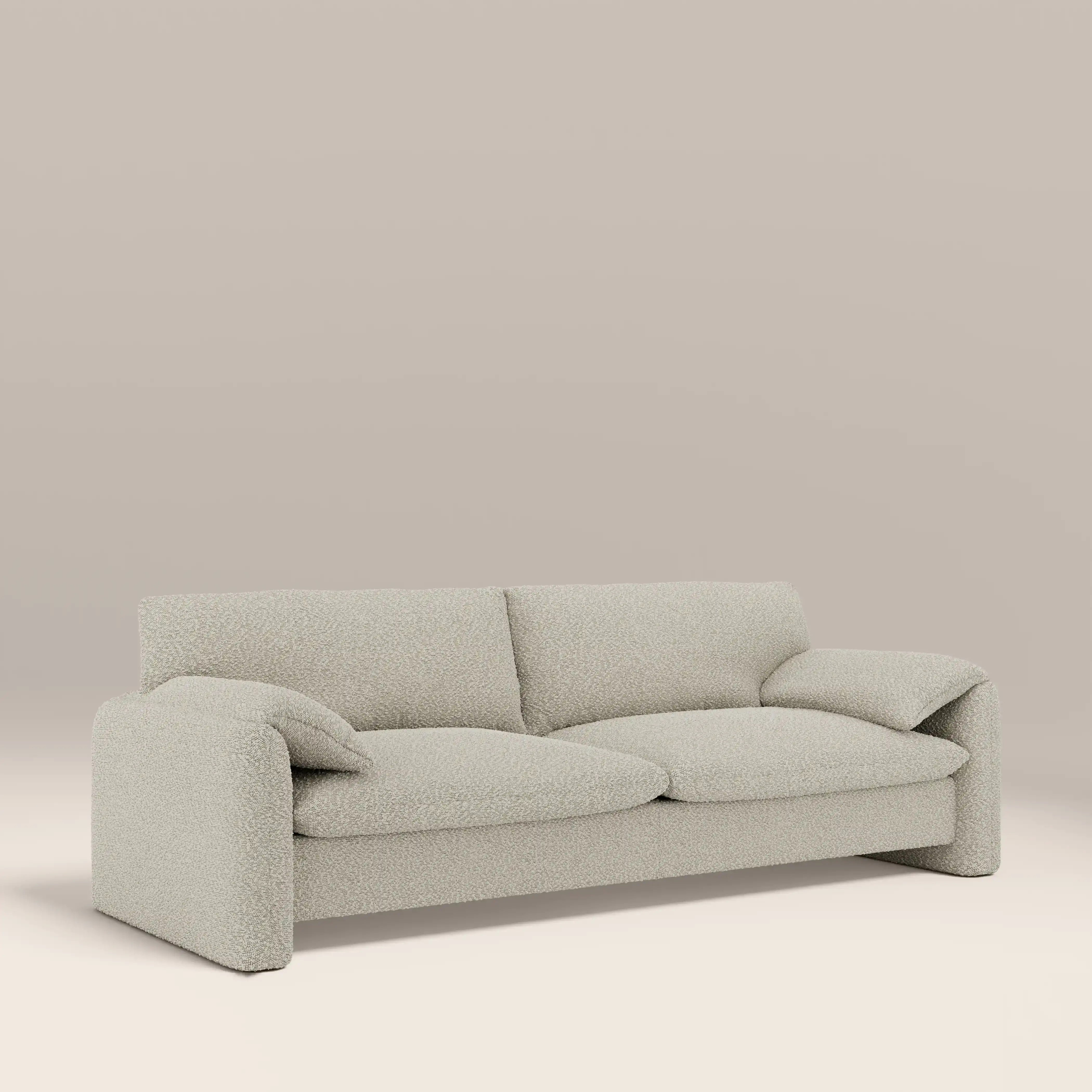 Haven 3 Seater Sofa | Speckled Stone Sustainable Boucle - Image 4
