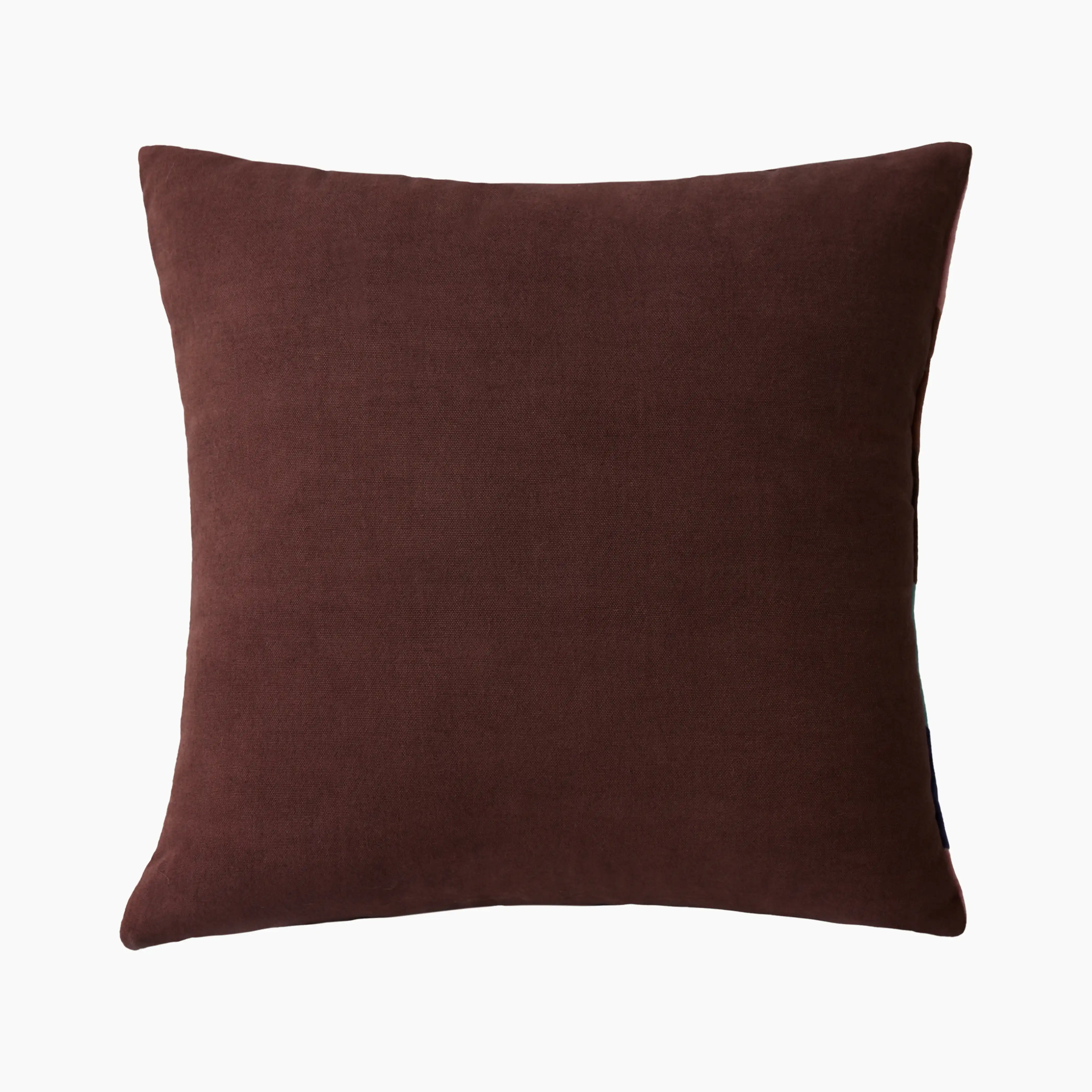 HKliving Striped Square Velvet Cushion | Multicolour - Image 4
