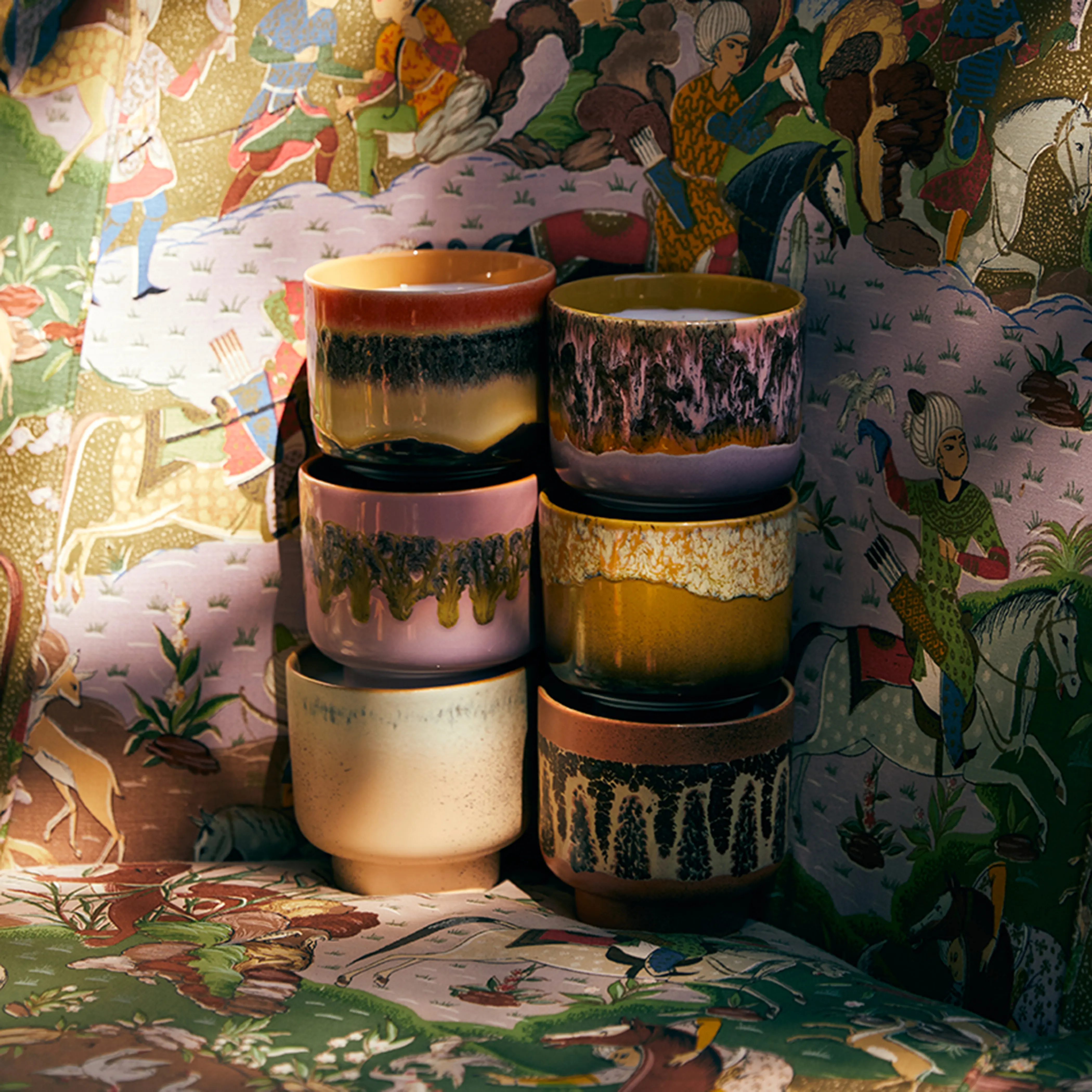 HKliving 70s Ceramics Scented Candle | Kyoto - Image 2
