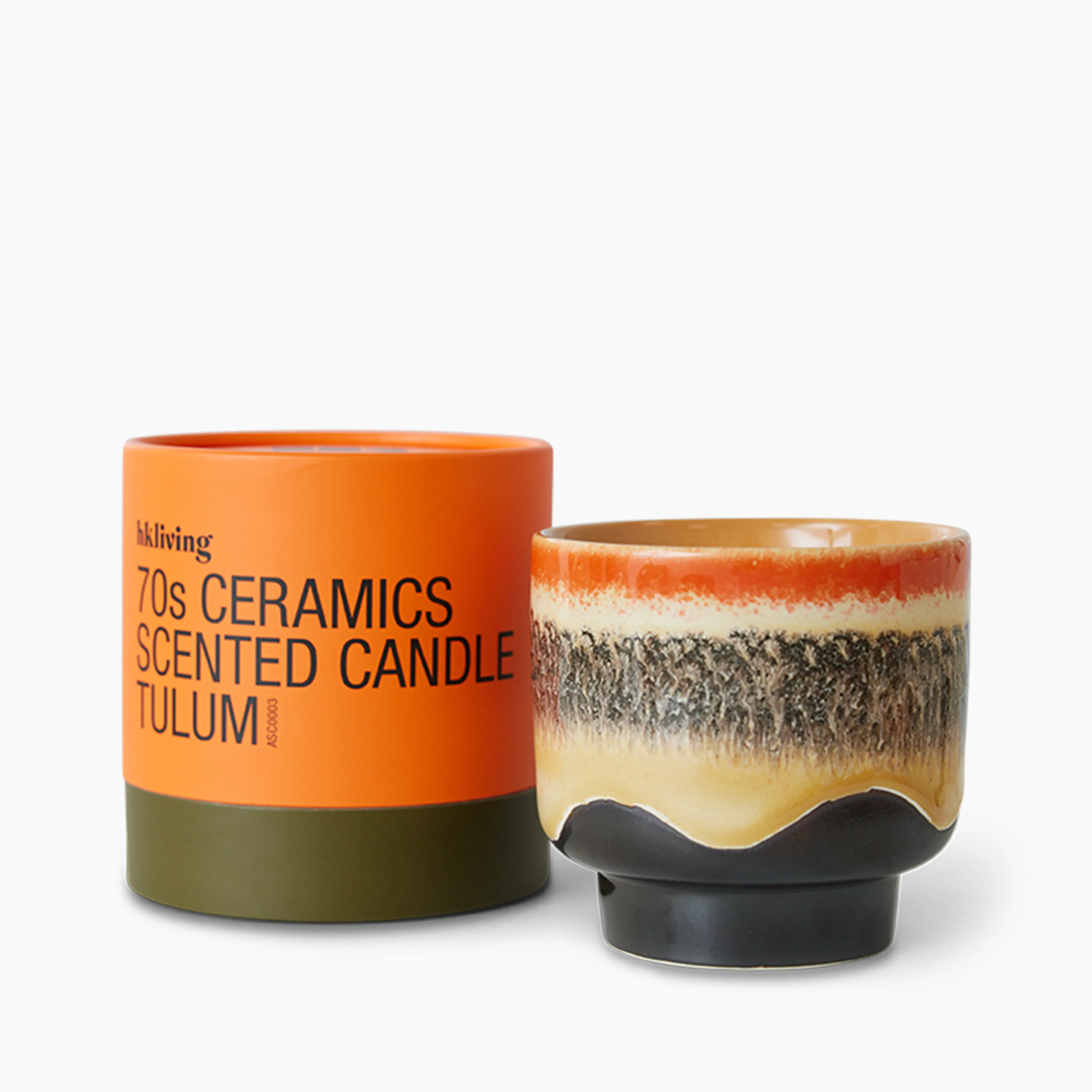 HKliving 70s Ceramics Scented Candle | Tulum - Image 3