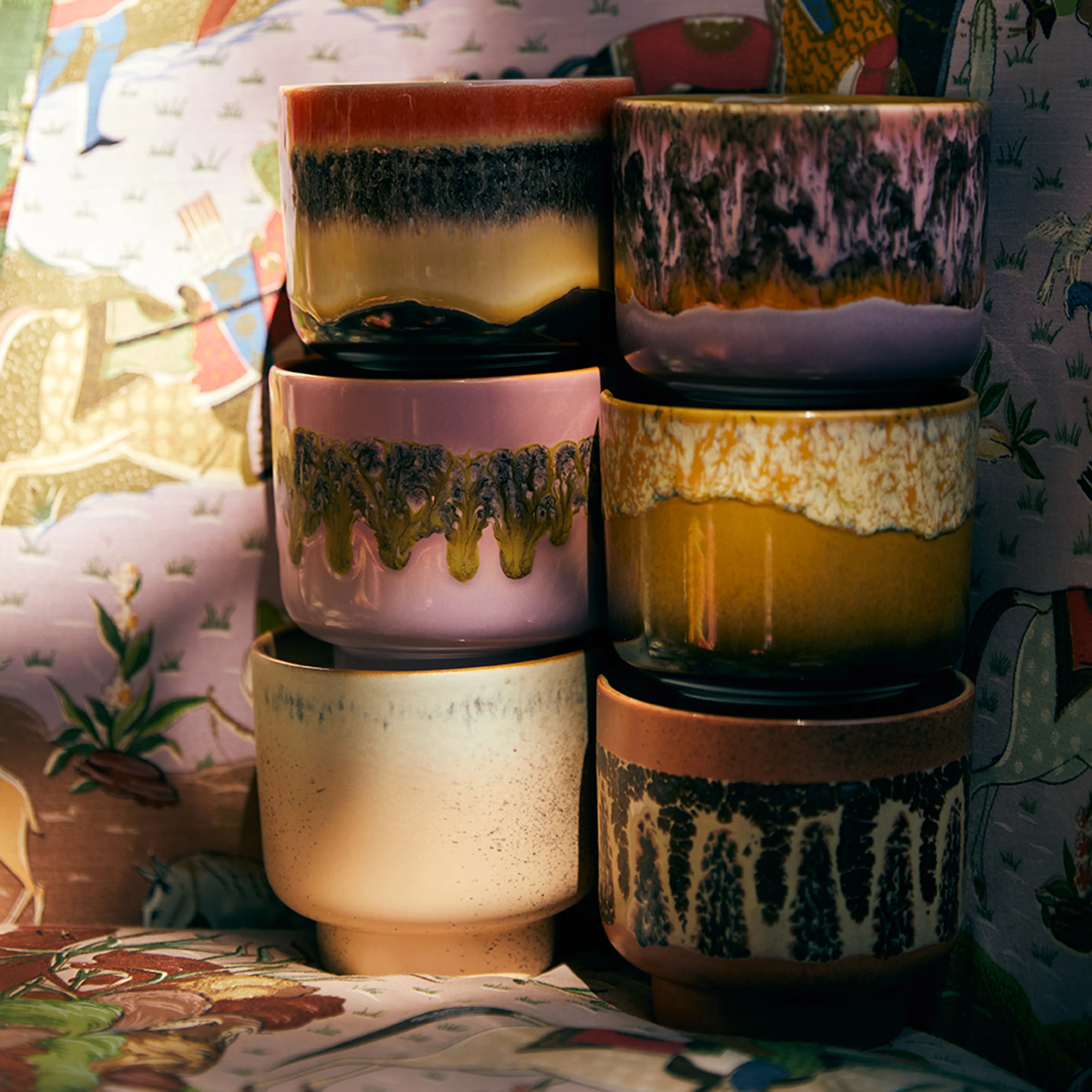 HKliving 70s Ceramics Scented Candle | Tulum - Image 7