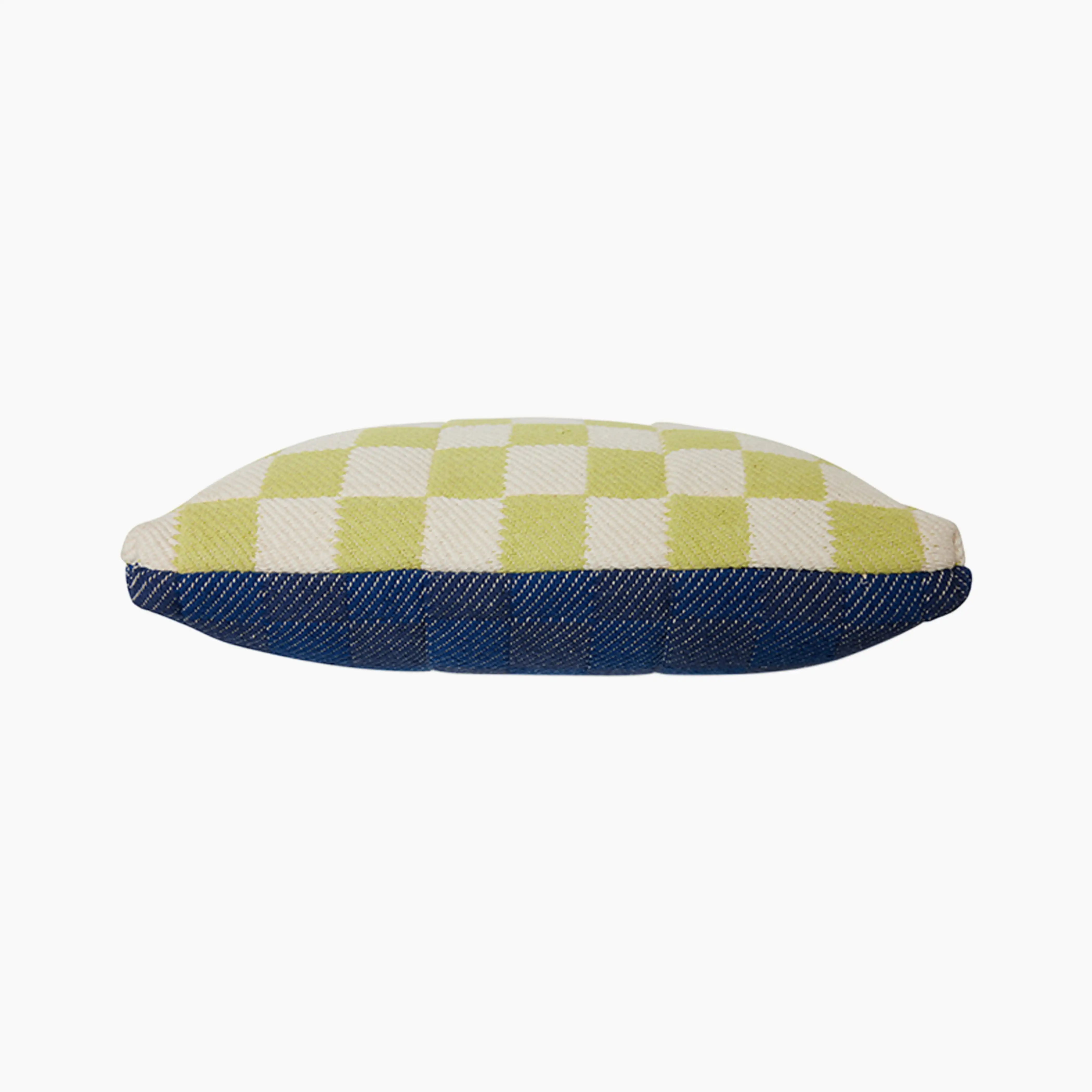 HKliving Checkered Rectangle Woven Cushion | Berries - Image 3