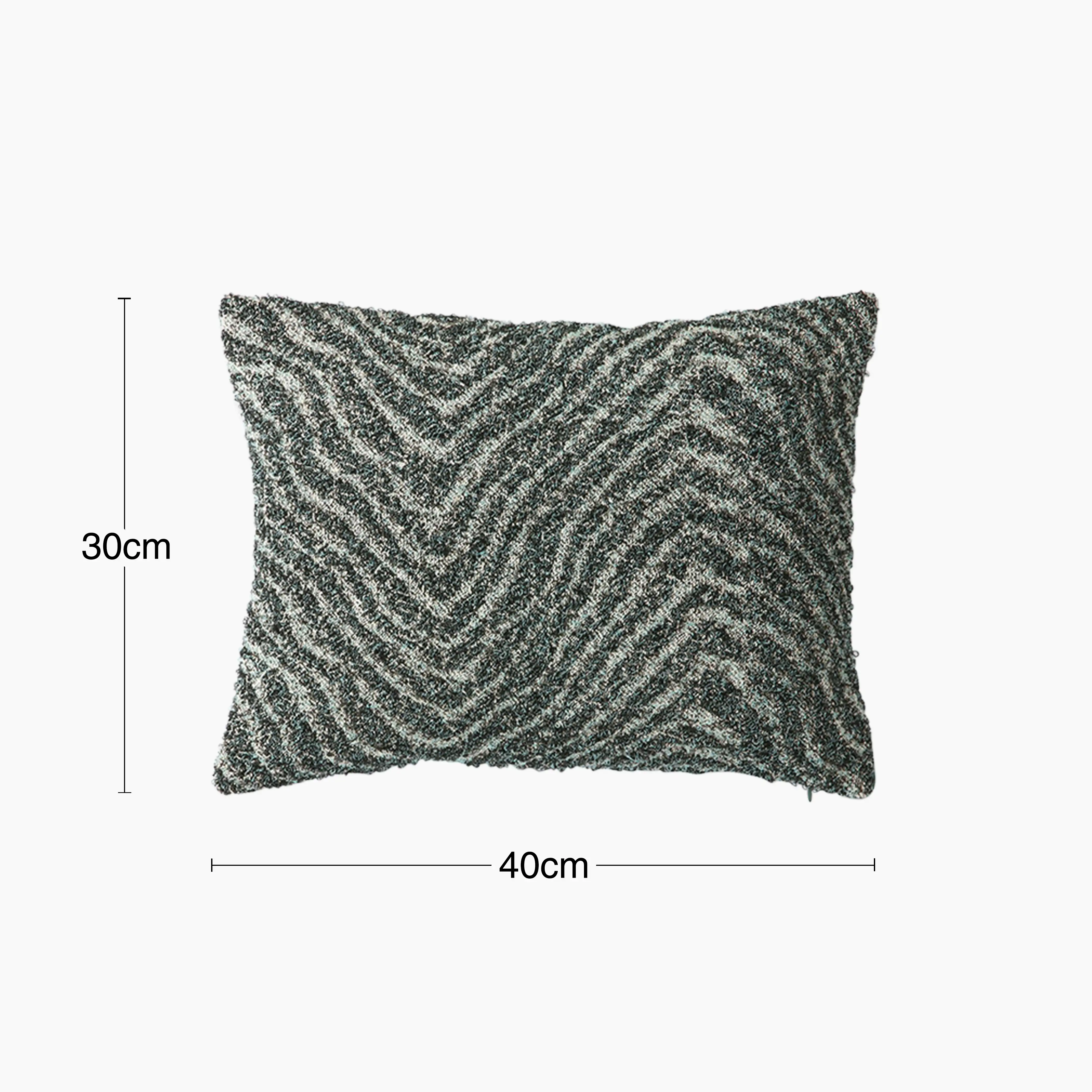 HKliving Doris Rectangle Jacquard Weave Cushion | ZigZag - Image 4