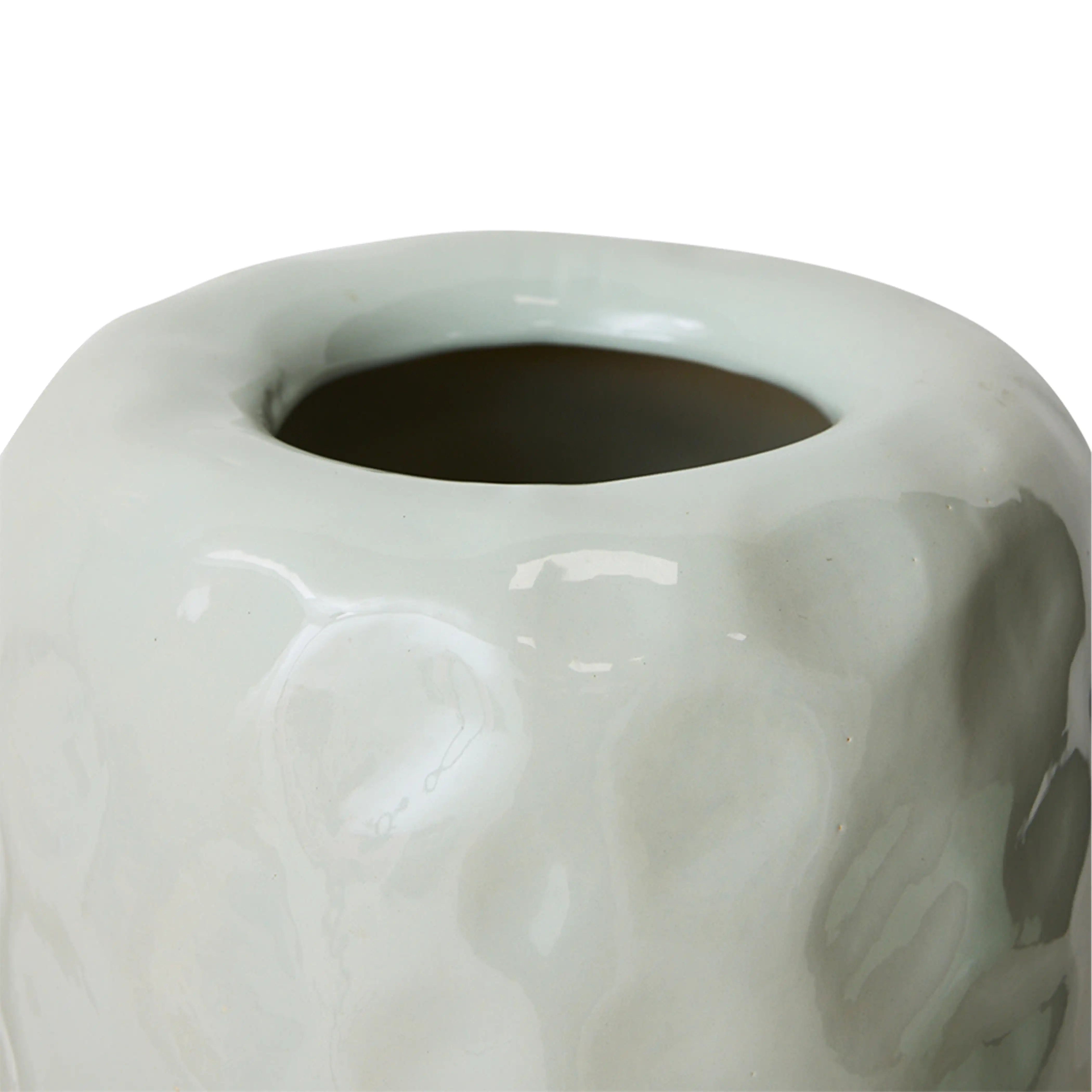 HKliving Earthenware Floor Vase | Mint - Image 4