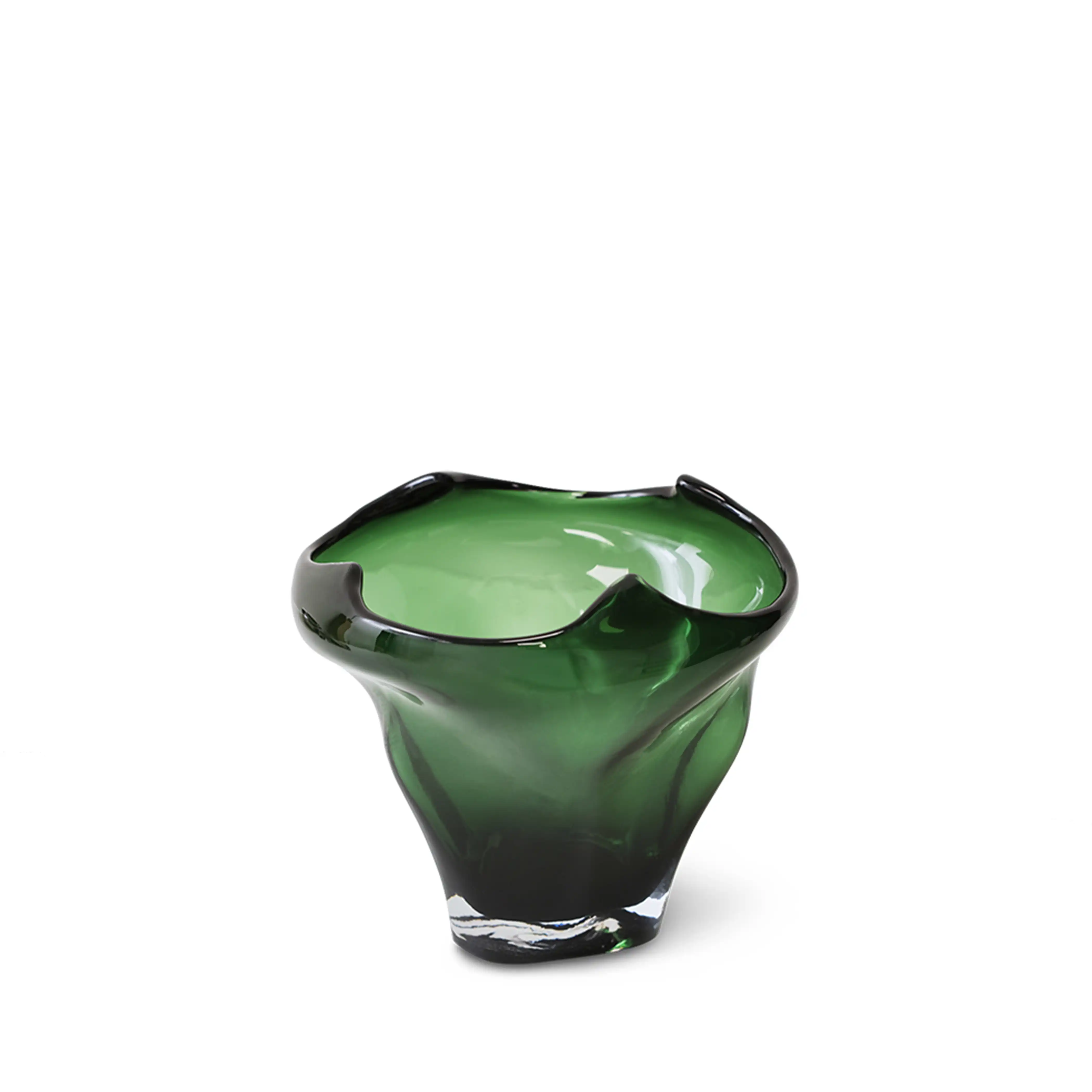 HKliving Folded Mid Vase | Emerald - Image 3