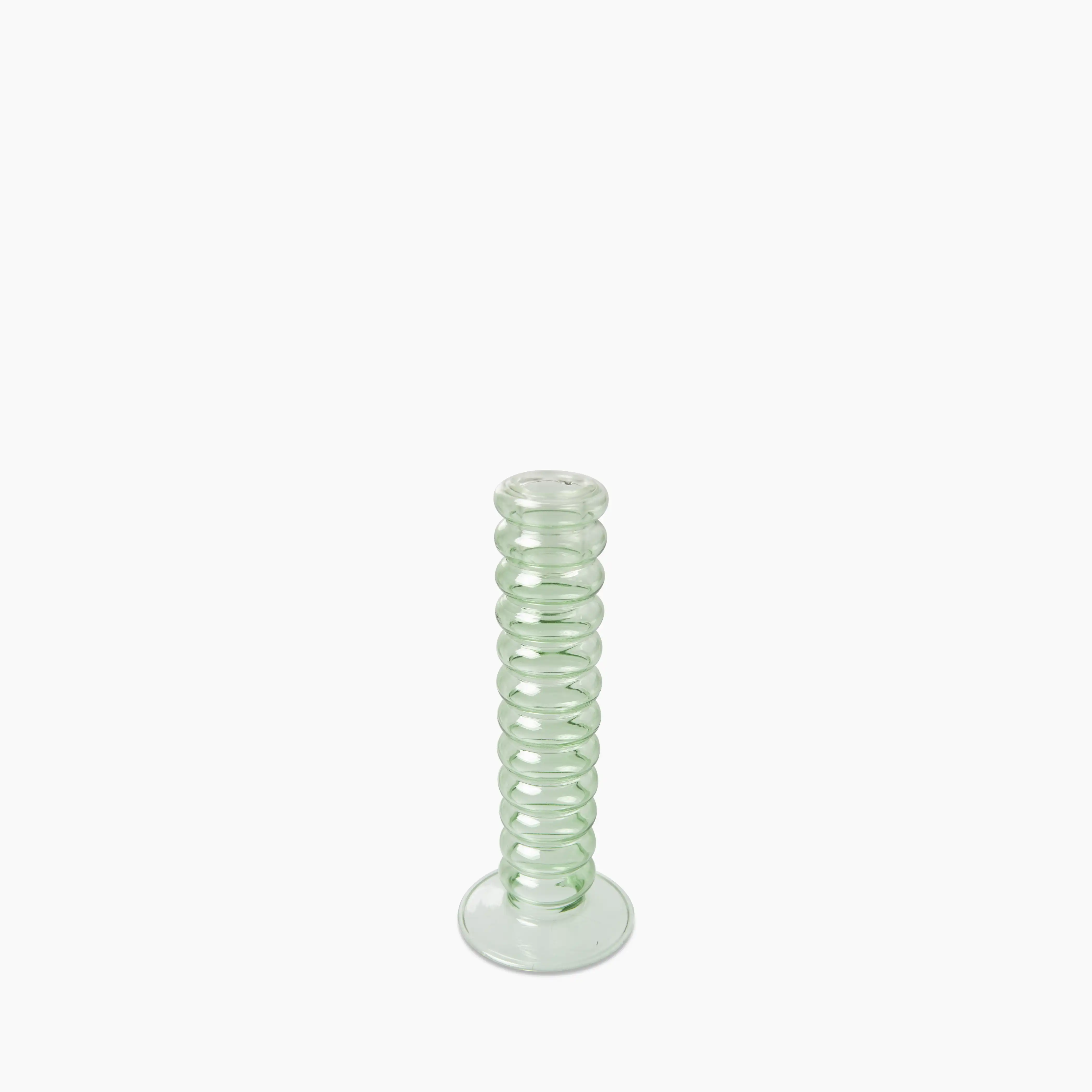 HKliving Glass Candle Holder L | Mint Green - Image 3