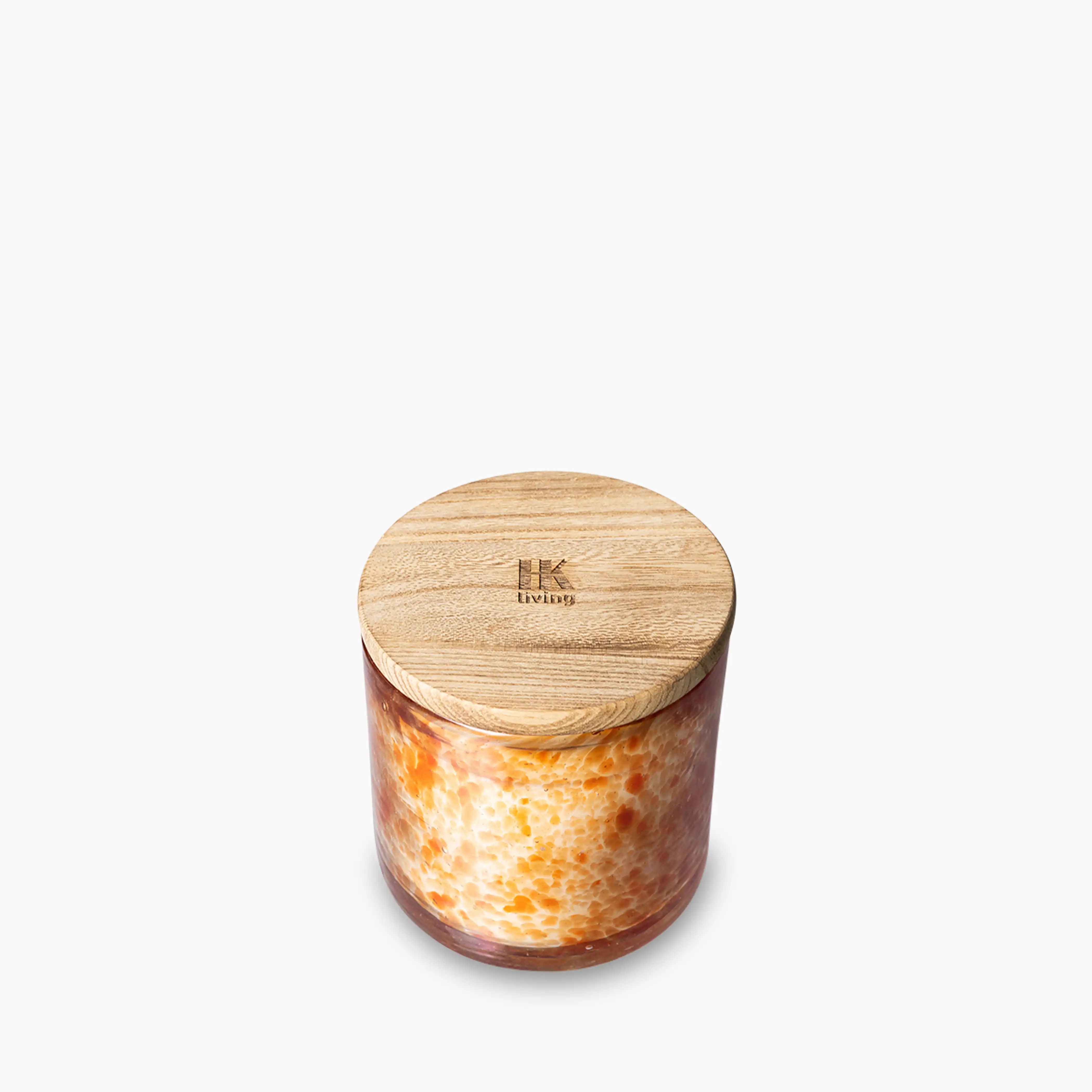 HKliving Glass Scented Candle | Retro Porch Night - Image 3