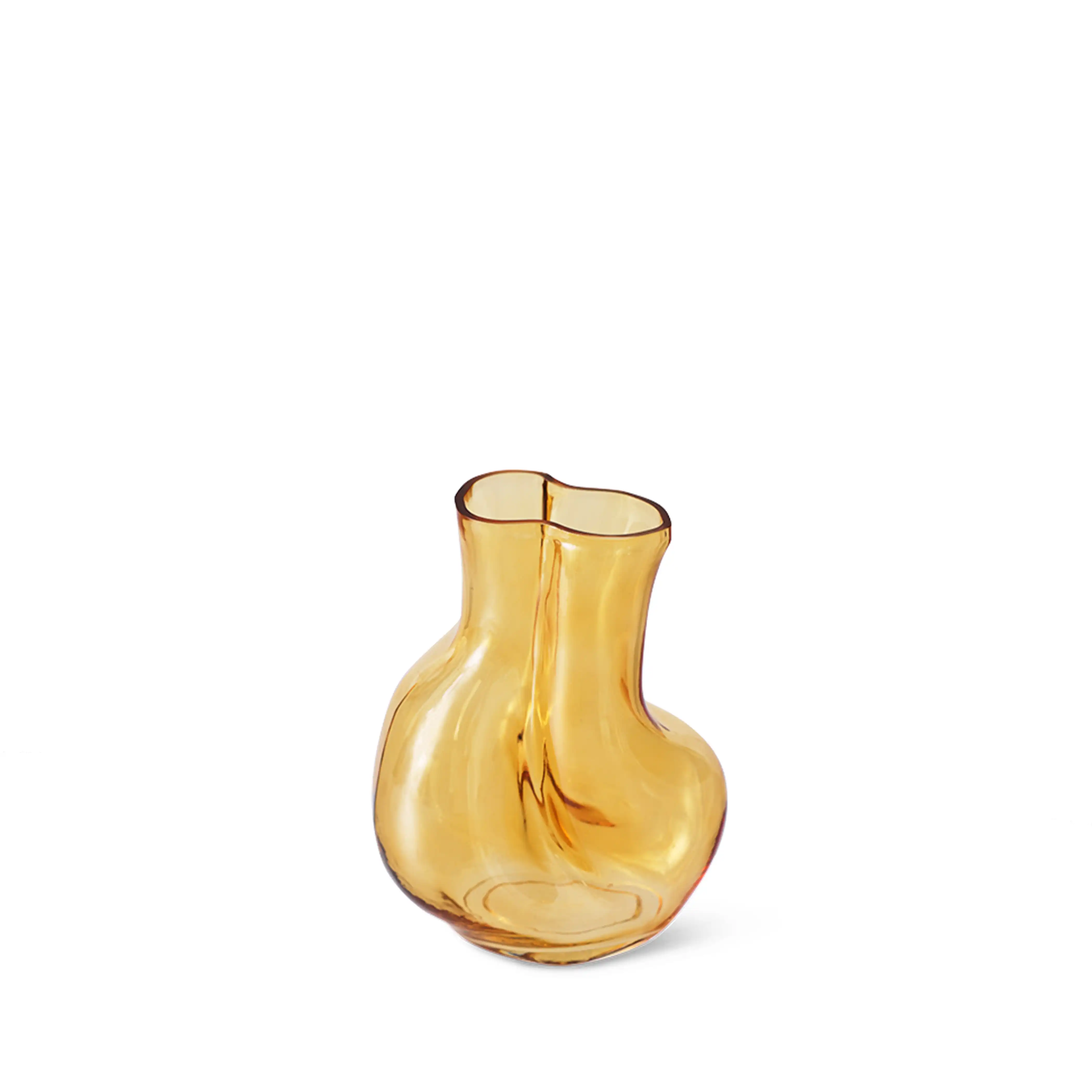 HKliving Gleam Glass Vase | Amber - Image 3