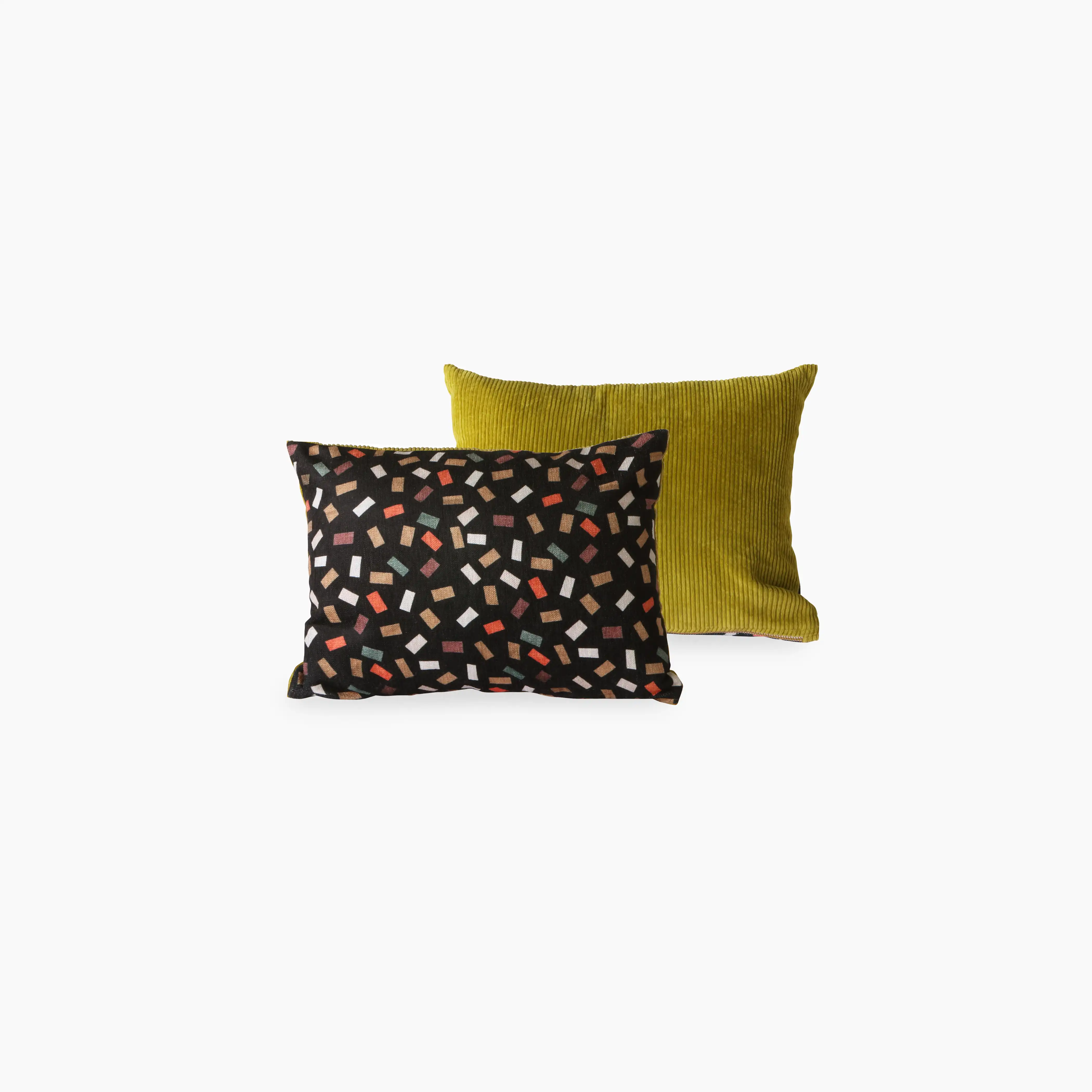 HKliving Printed Rectangle Levin Cushion | Multicolour - Image 5