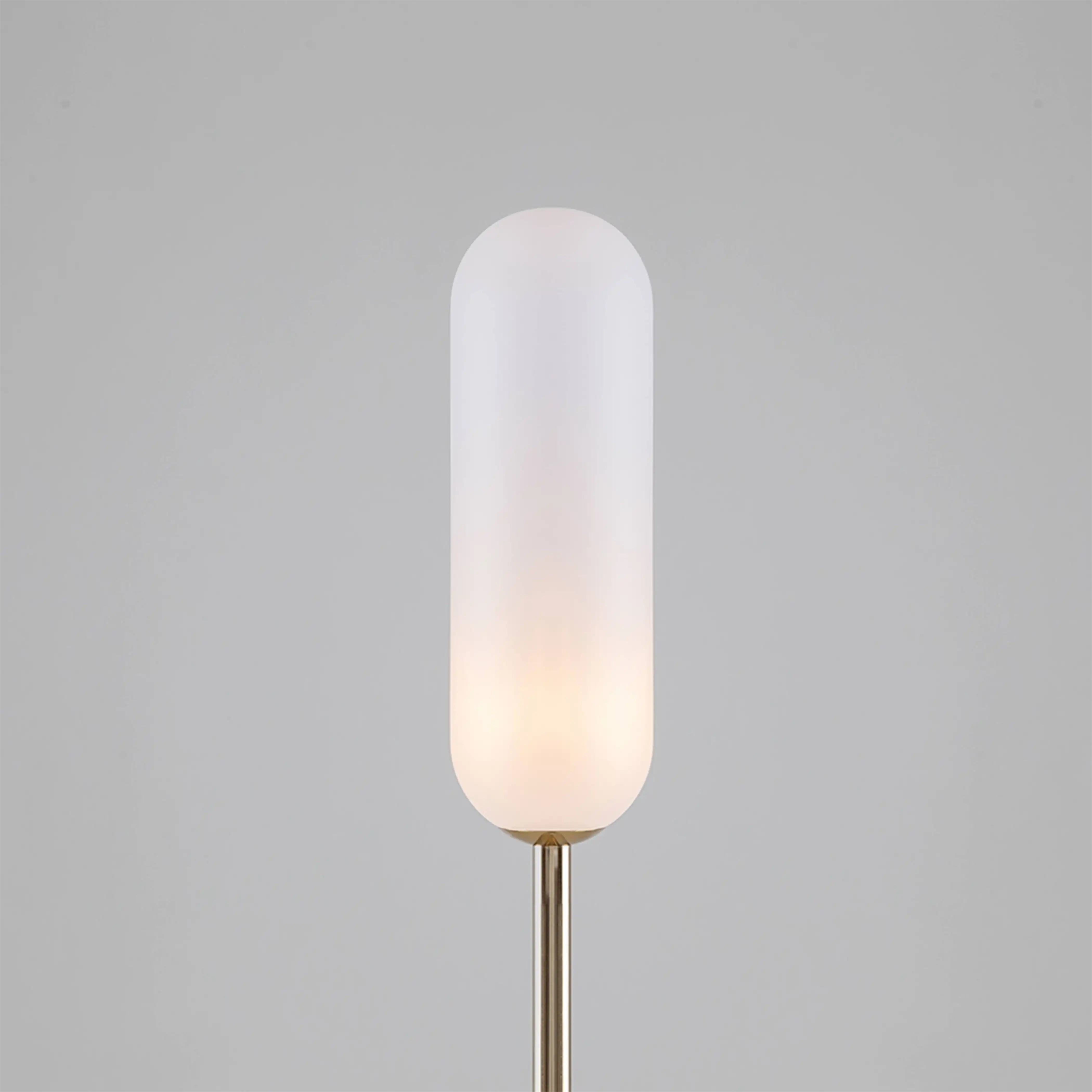 houseof 2 Light Curve Floor Lamp | Olive Green Marble - Image 8