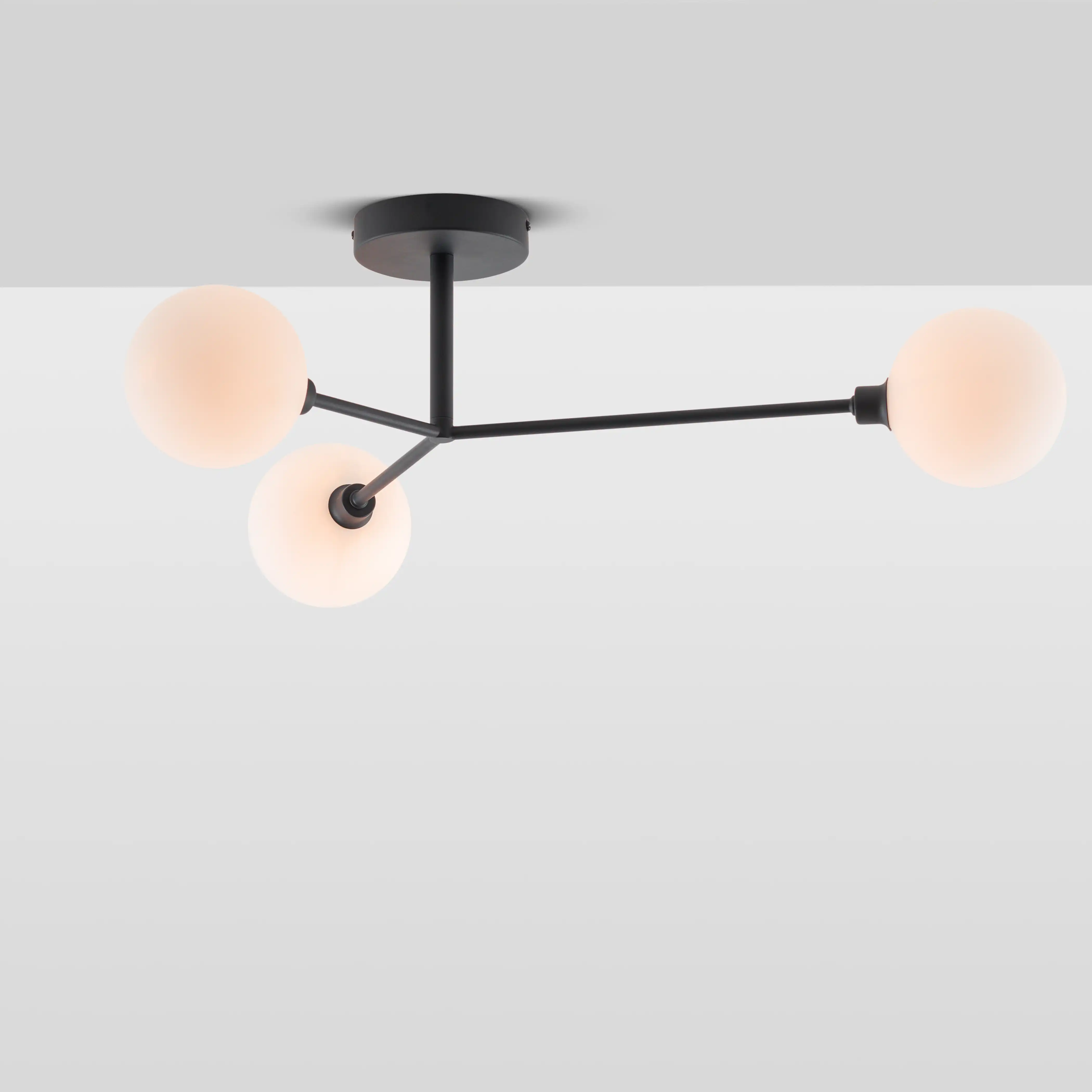 houseof 3 Light Flush Ceiling Light | Charcoal - Image 5
