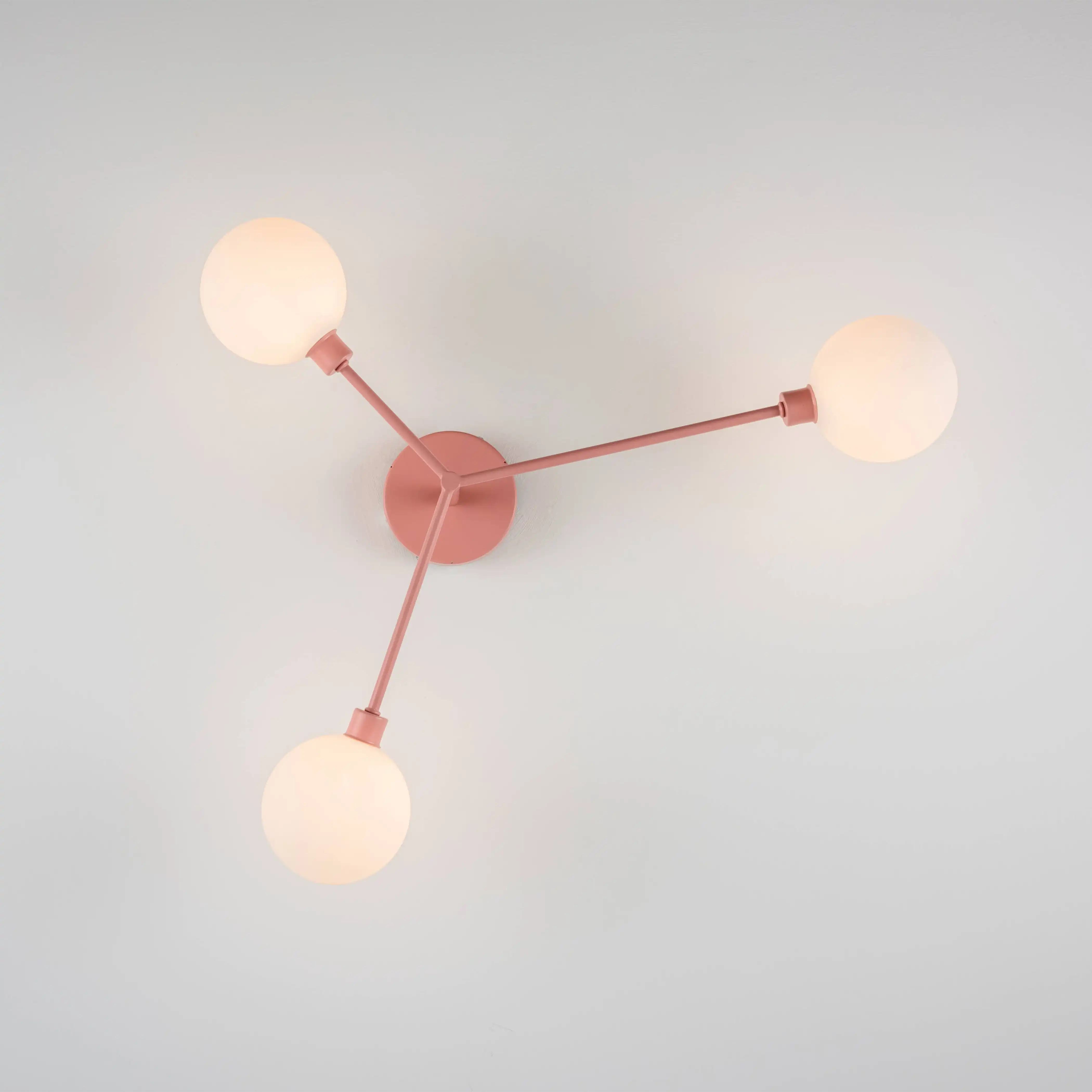 houseof 3 Light Flush Ceiling Light | Pink - Image 3