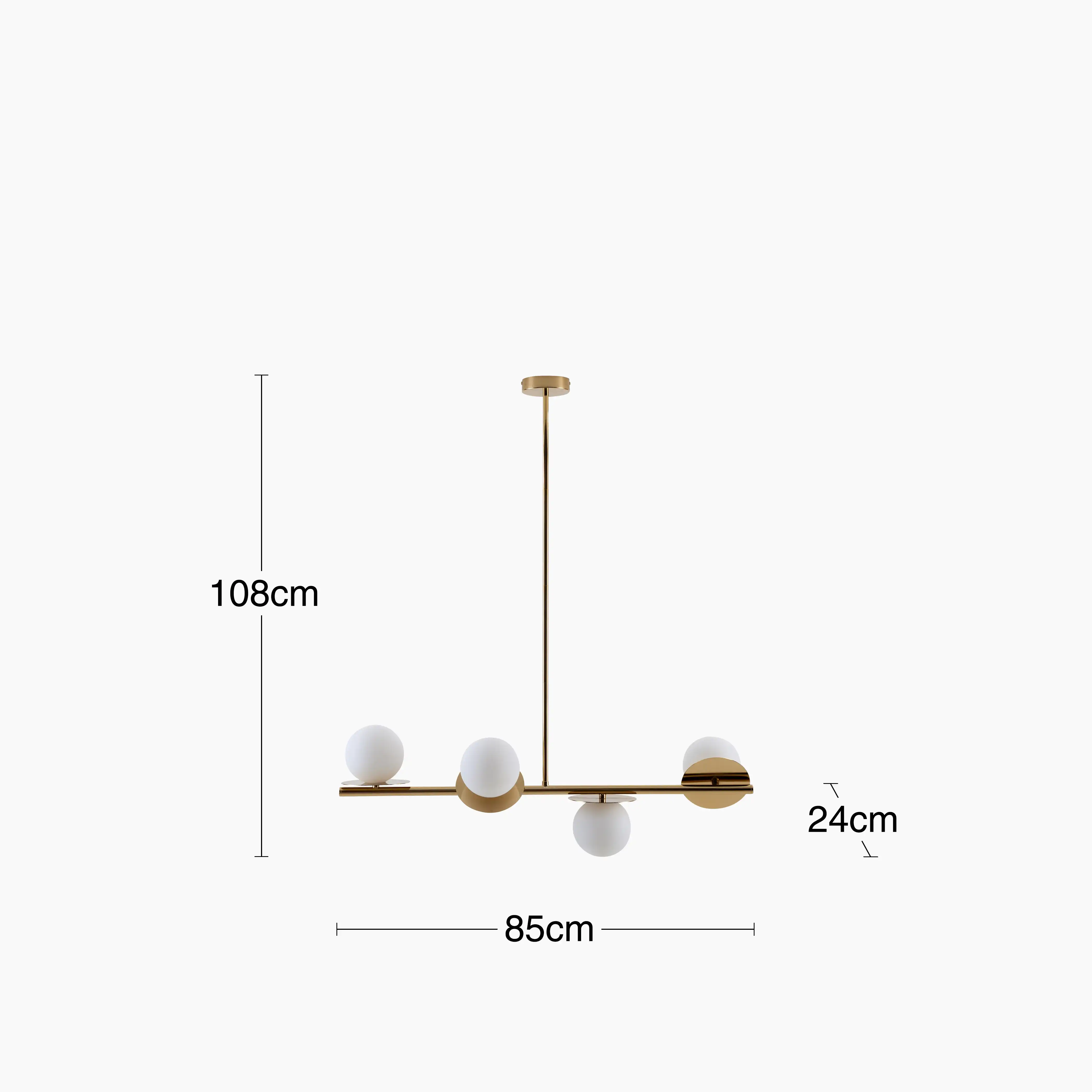 houseof 4 Plate Pendant Light | Brass - Image 11