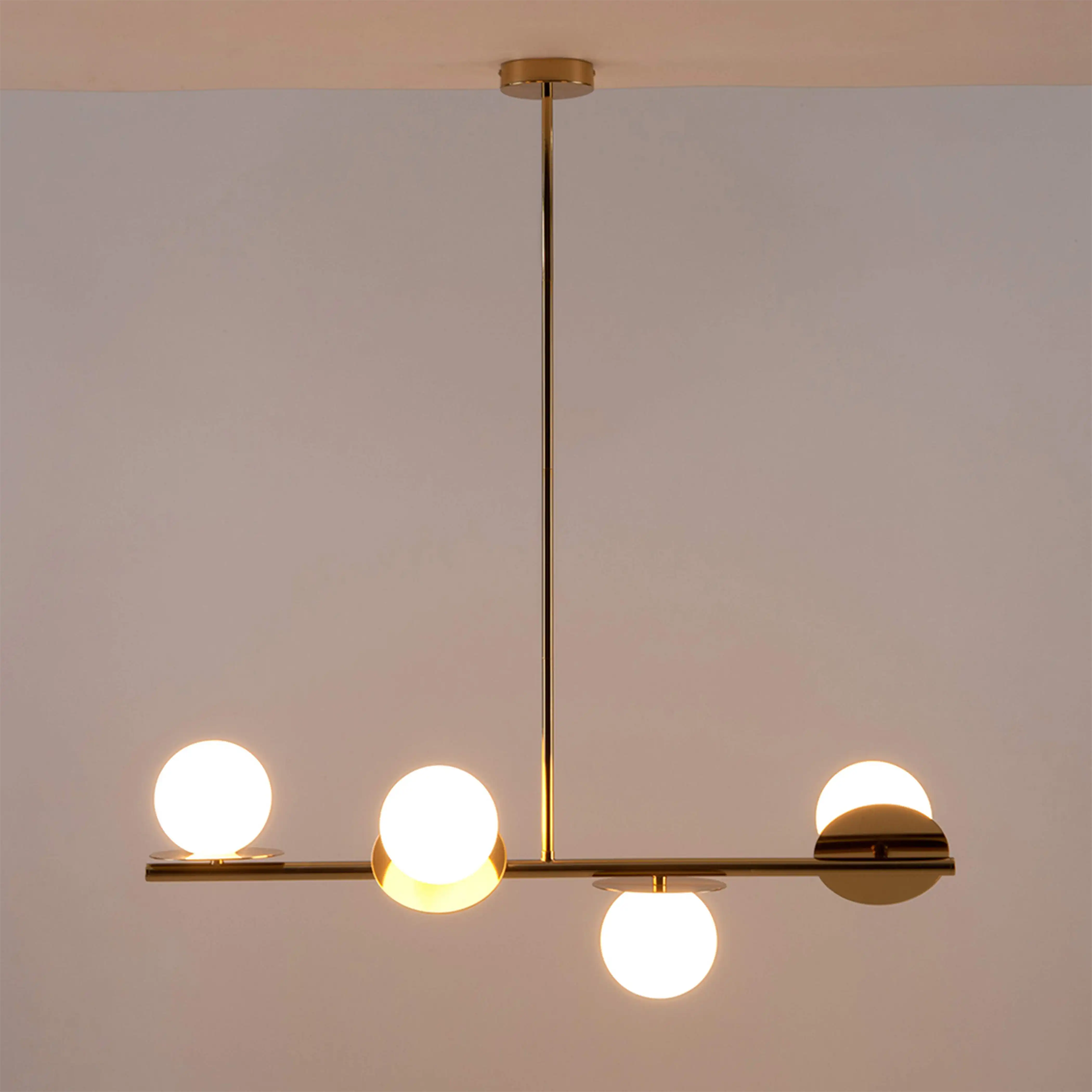 houseof 4 Plate Pendant Light | Brass - Image 6
