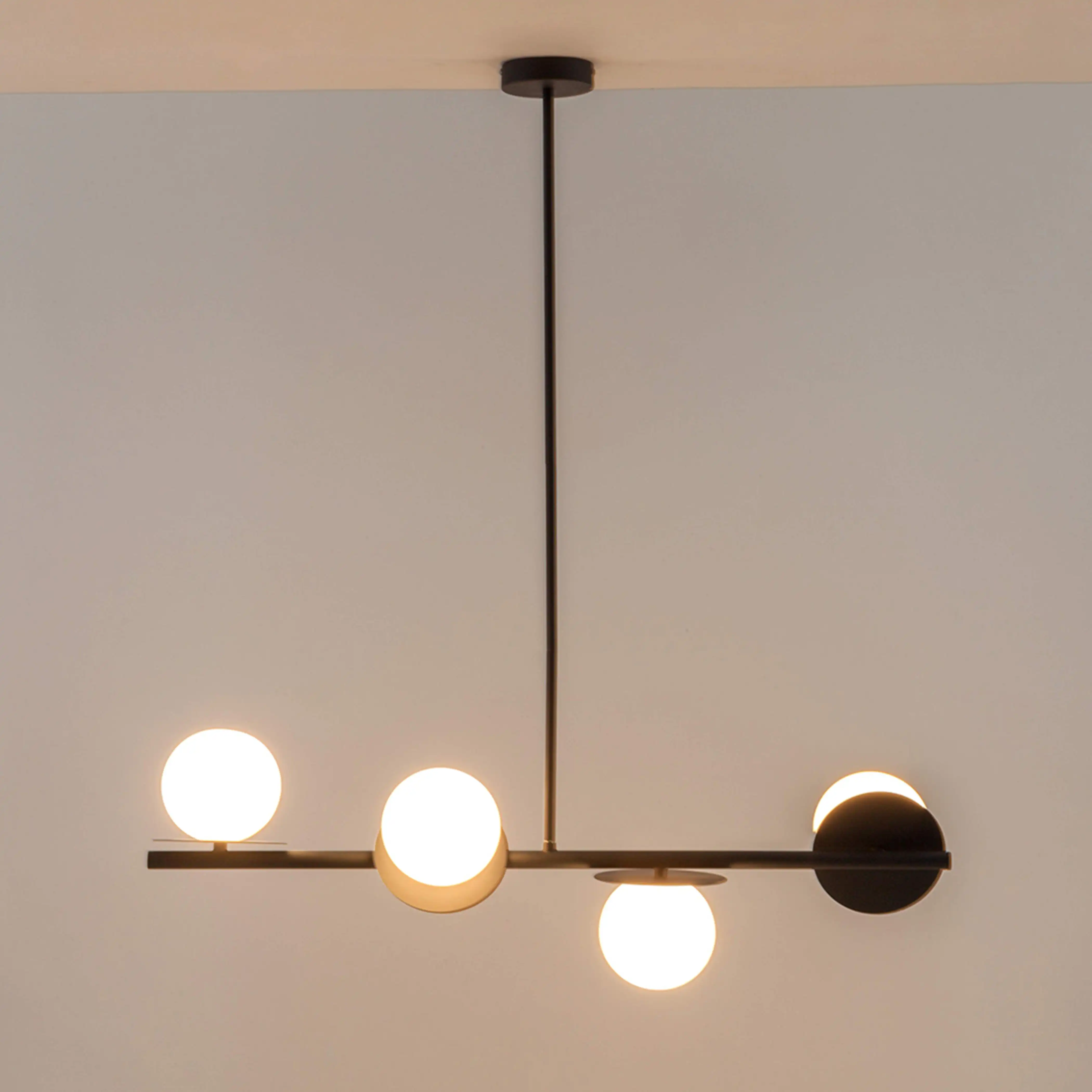 houseof 4 Plate Pendant Light | Charcoal - Image 4