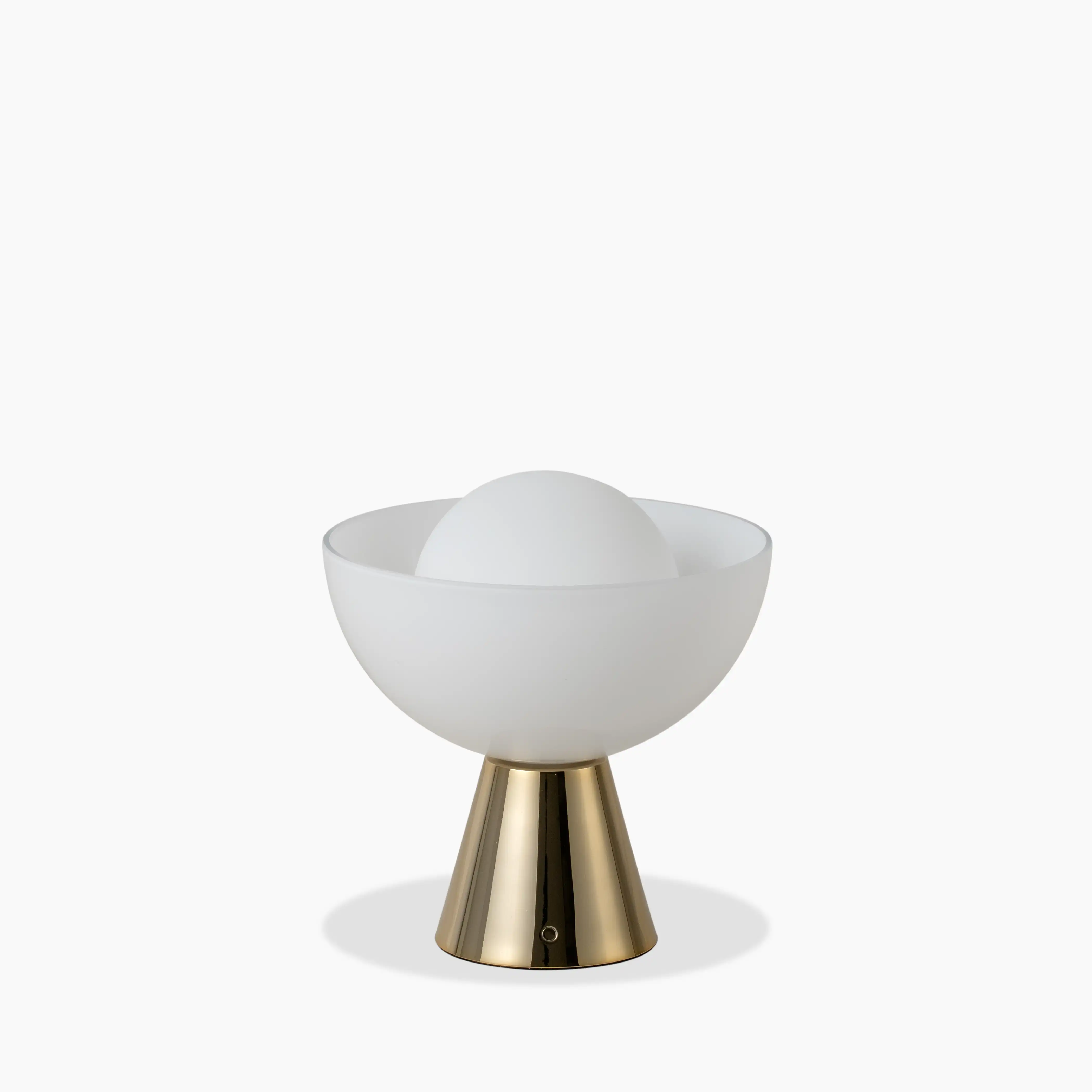 houseof Bowl Cordless Table Lamp | Brass - Image 3