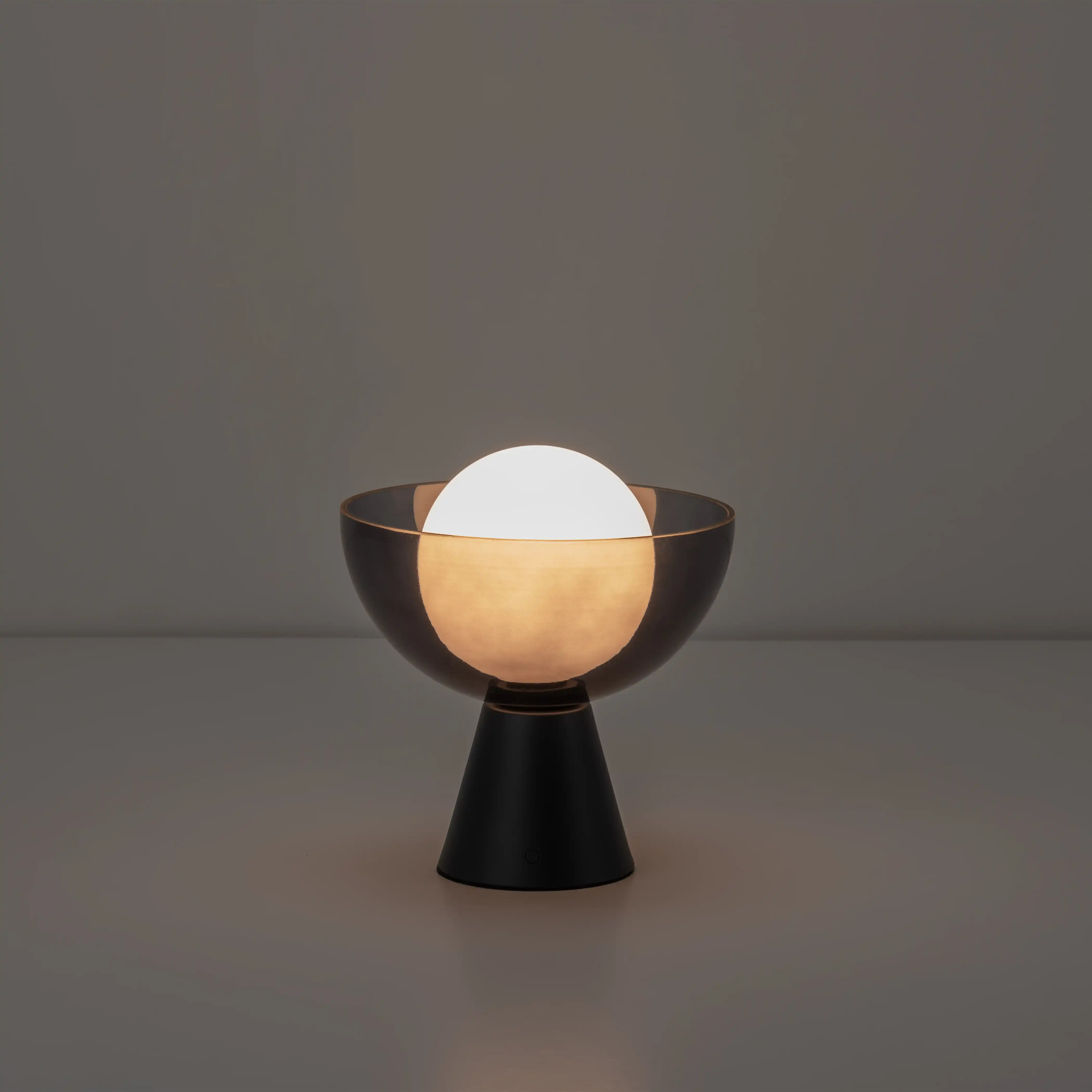 houseof Bowl Cordless Table Lamp | Charcoal - Image 2