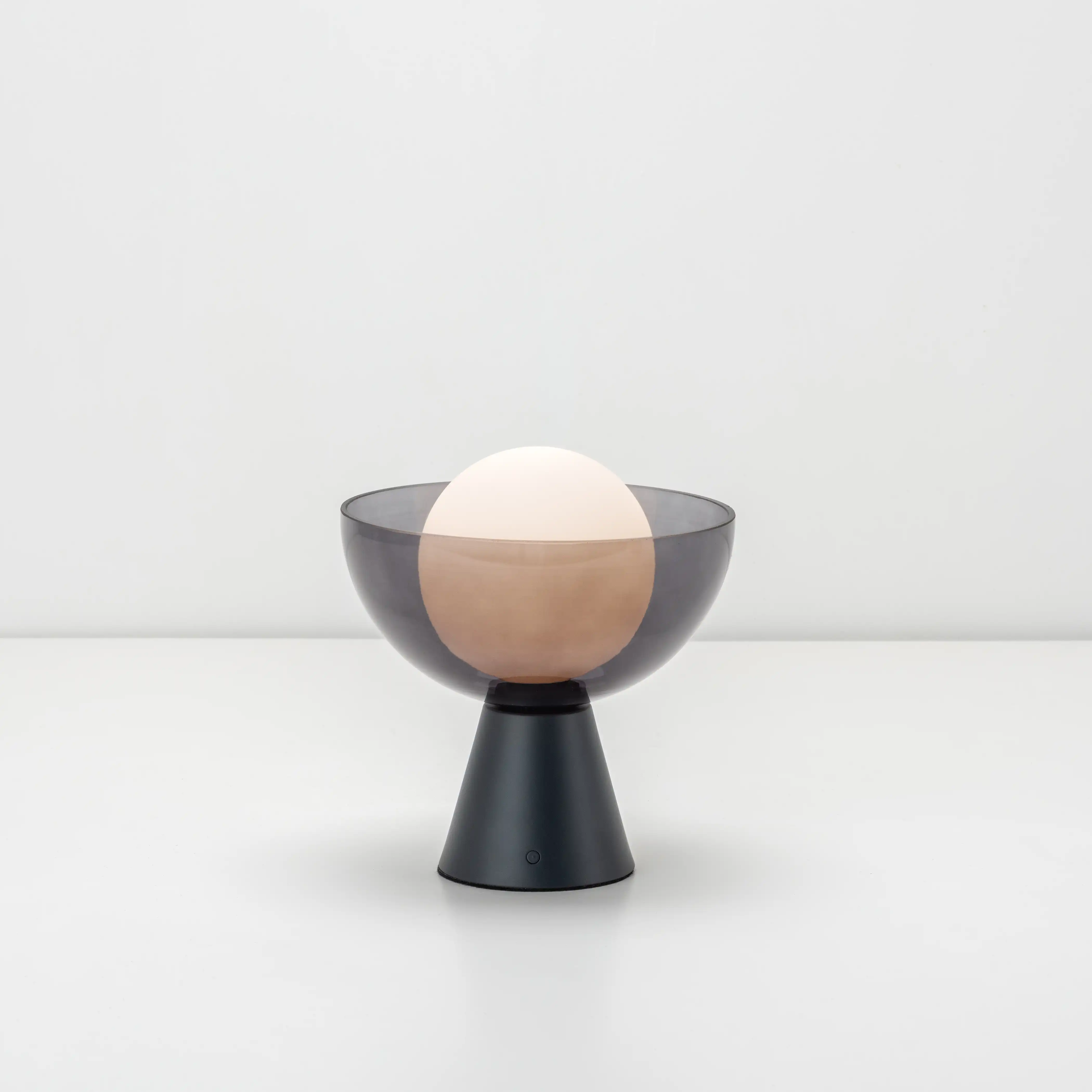 houseof Bowl Cordless Table Lamp | Charcoal - Image 3