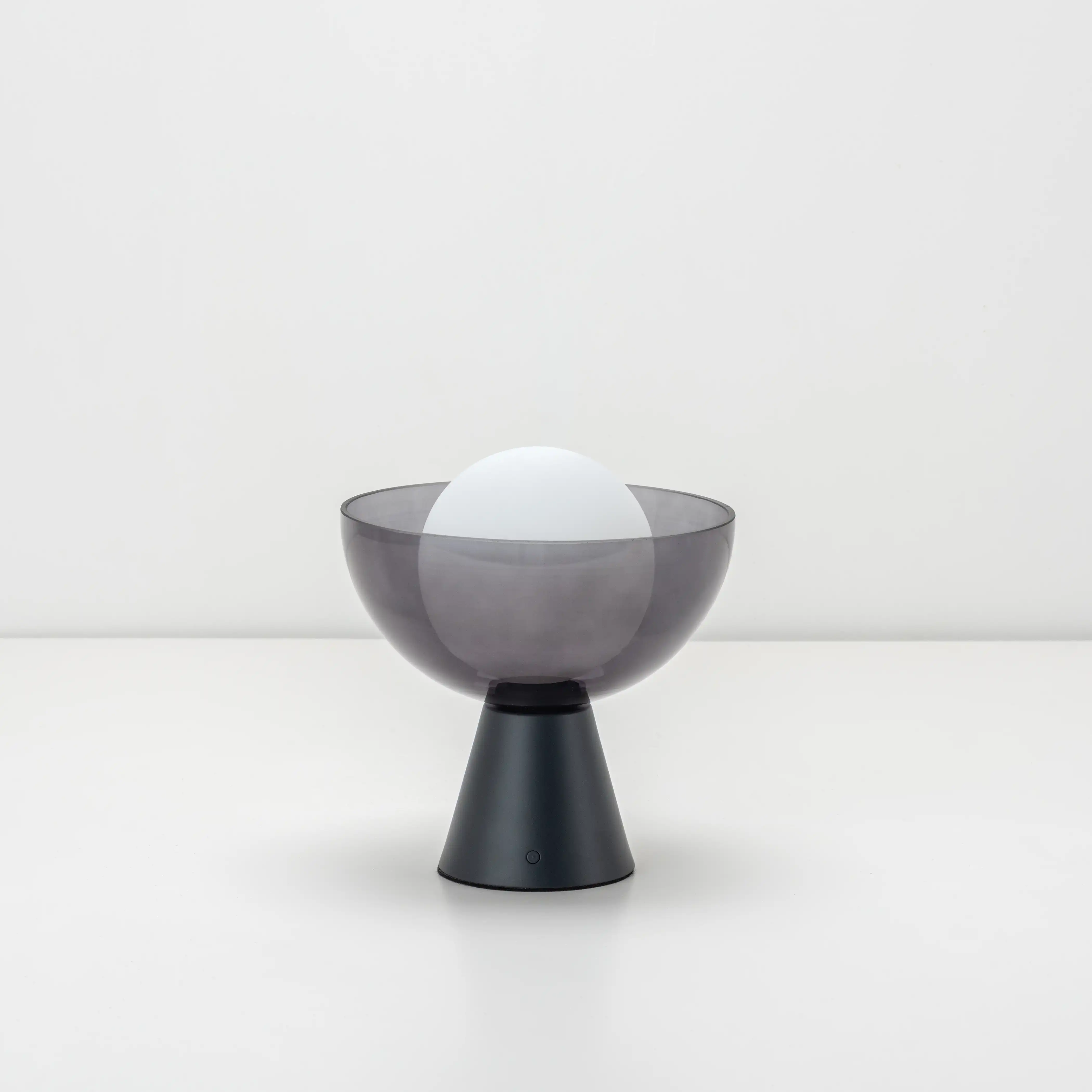 houseof Bowl Cordless Table Lamp | Charcoal - Image 4