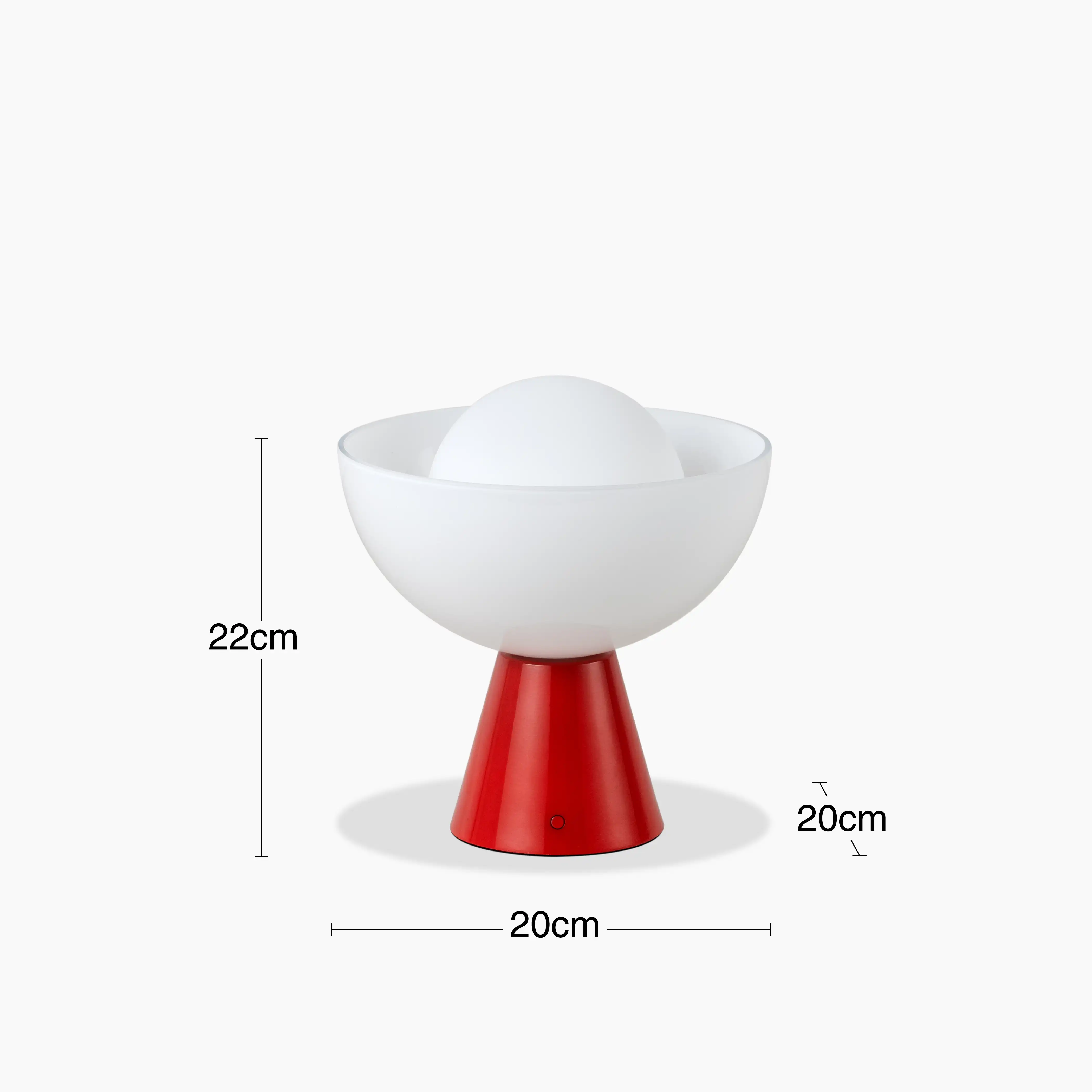 houseof Bowl Cordless Table Lamp | Jam Red - Image 15