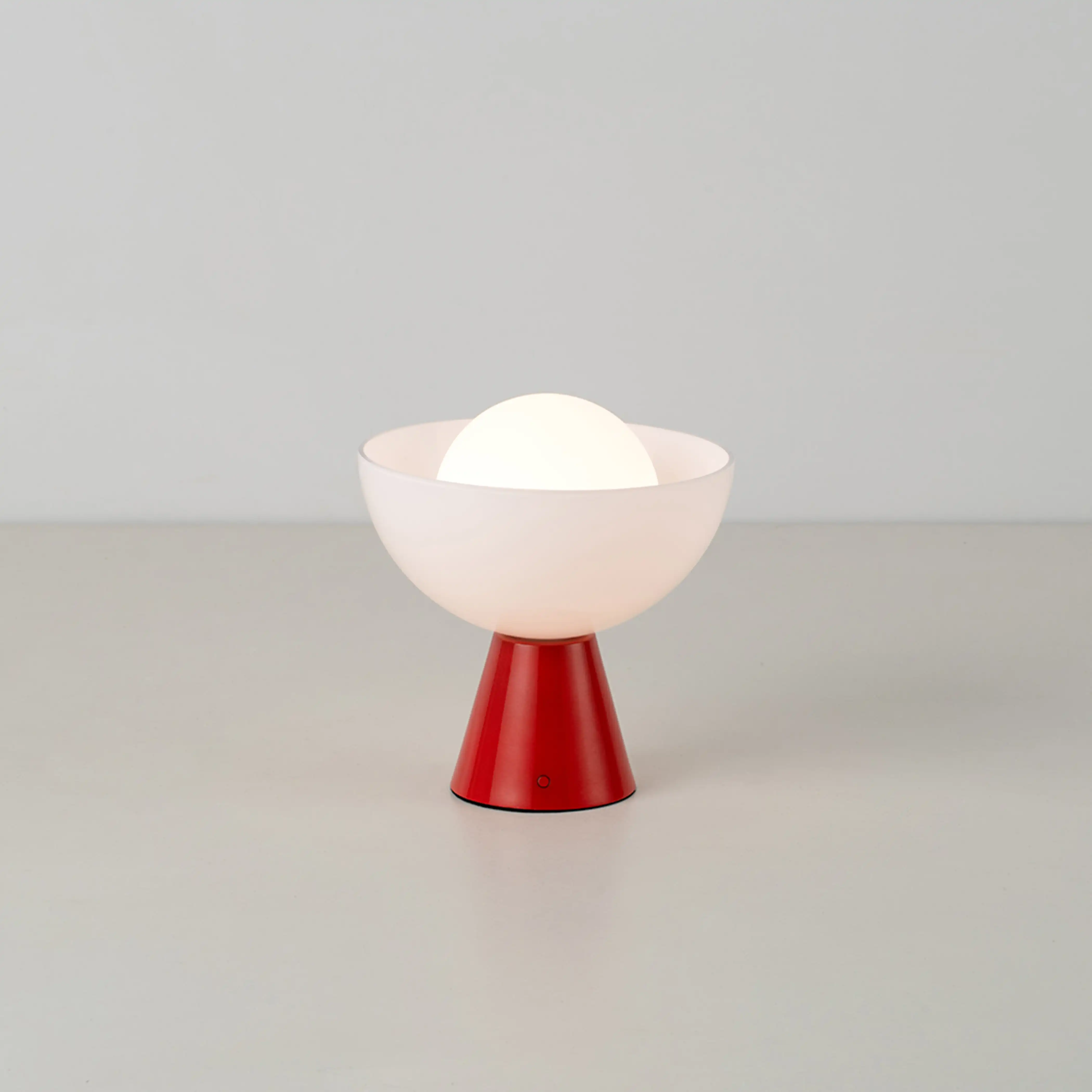 houseof Bowl Cordless Table Lamp | Jam Red - Image 4