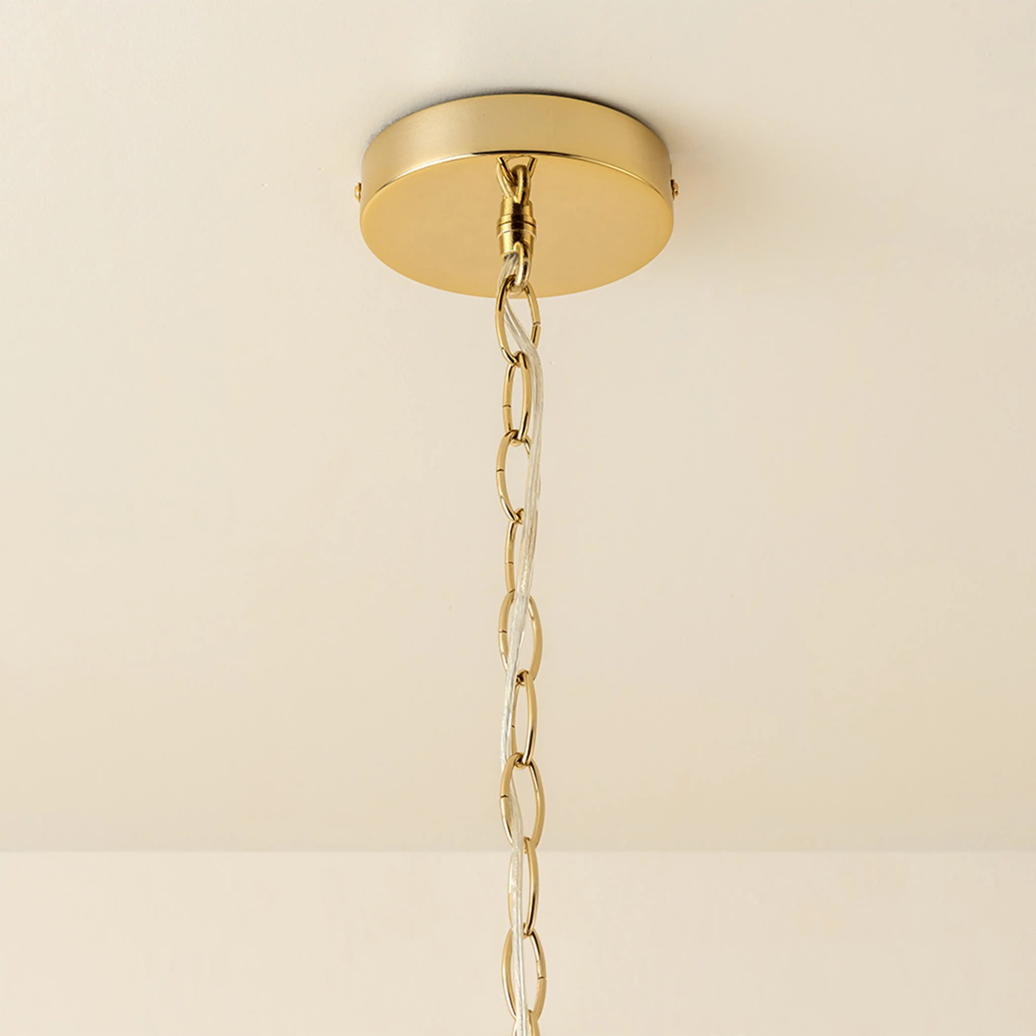 houseof Glass 3 Tiered Chandelier | Amber Orange - Image 7