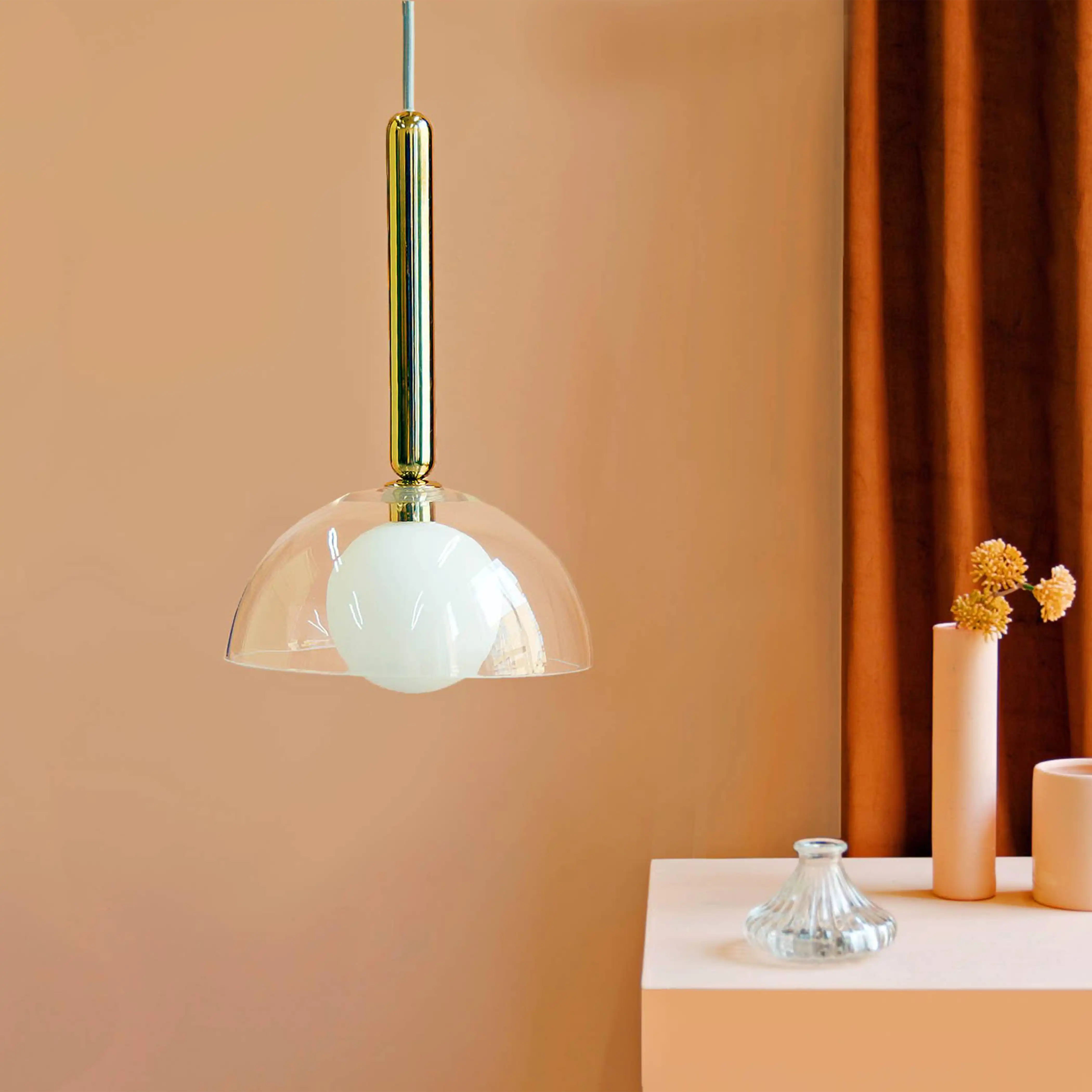 houseof Glass Dome Ceiling Light | Brass - Image 3