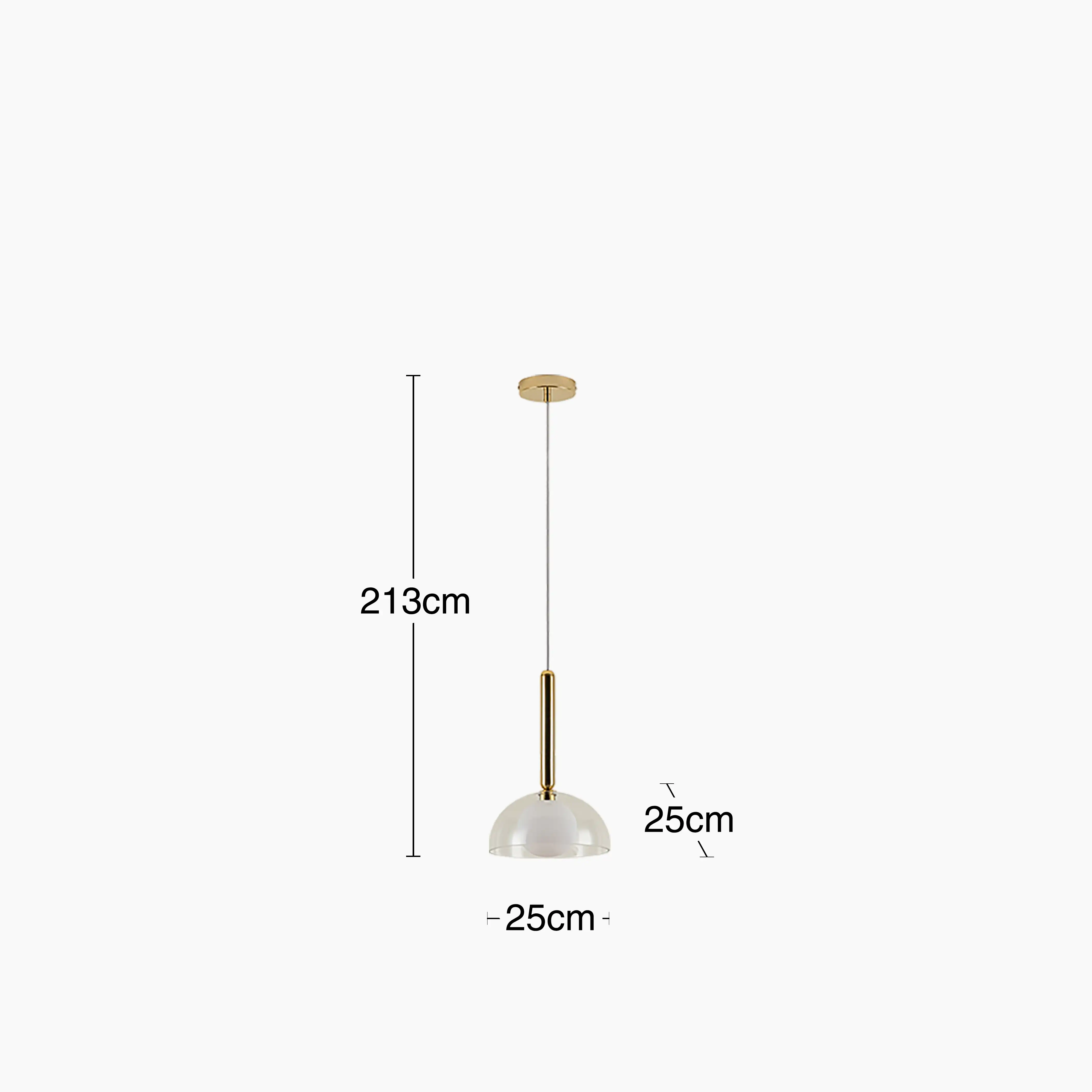 houseof Glass Dome Ceiling Light | Brass - Image 7
