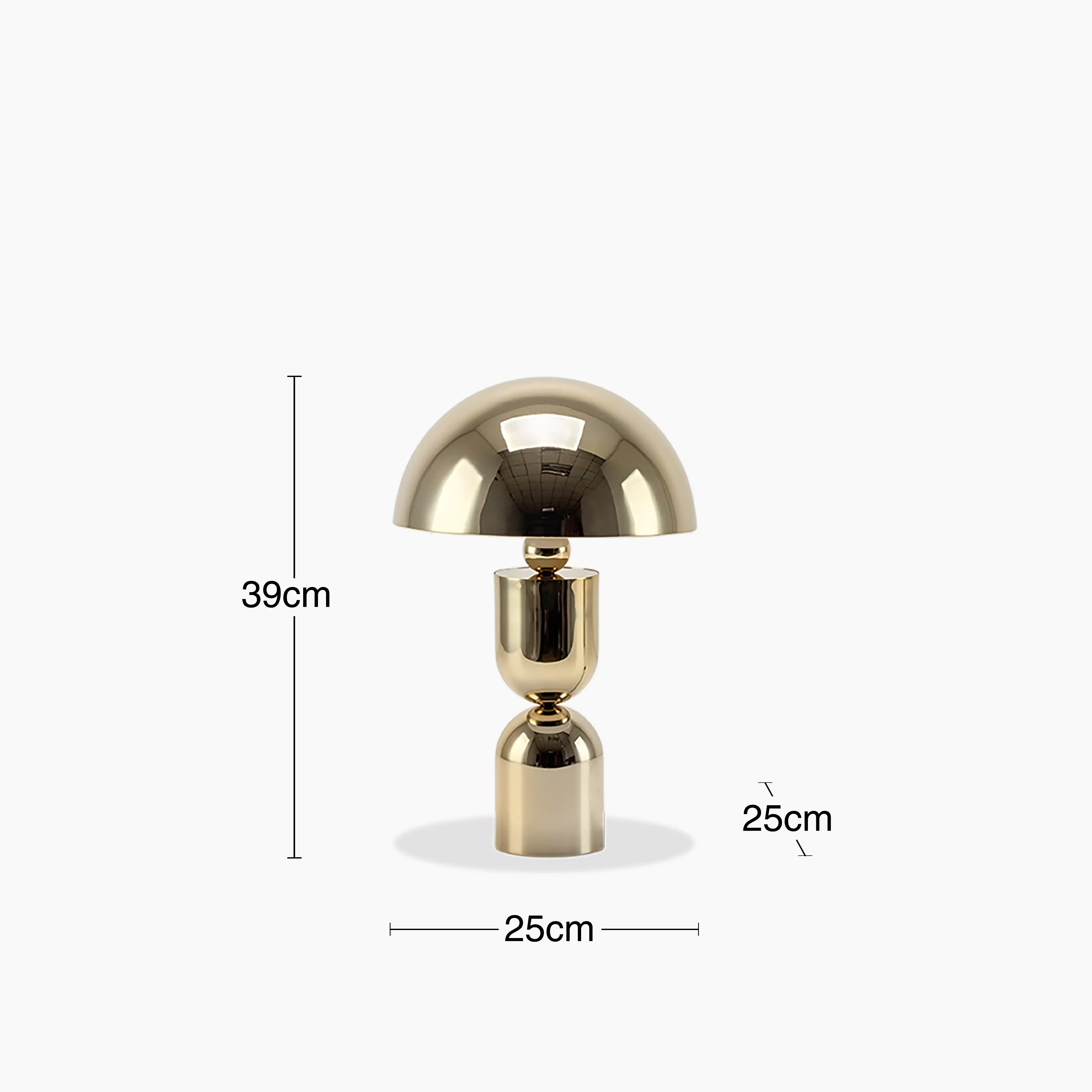houseof Mushroom Table Lamp | Brass - Image 6