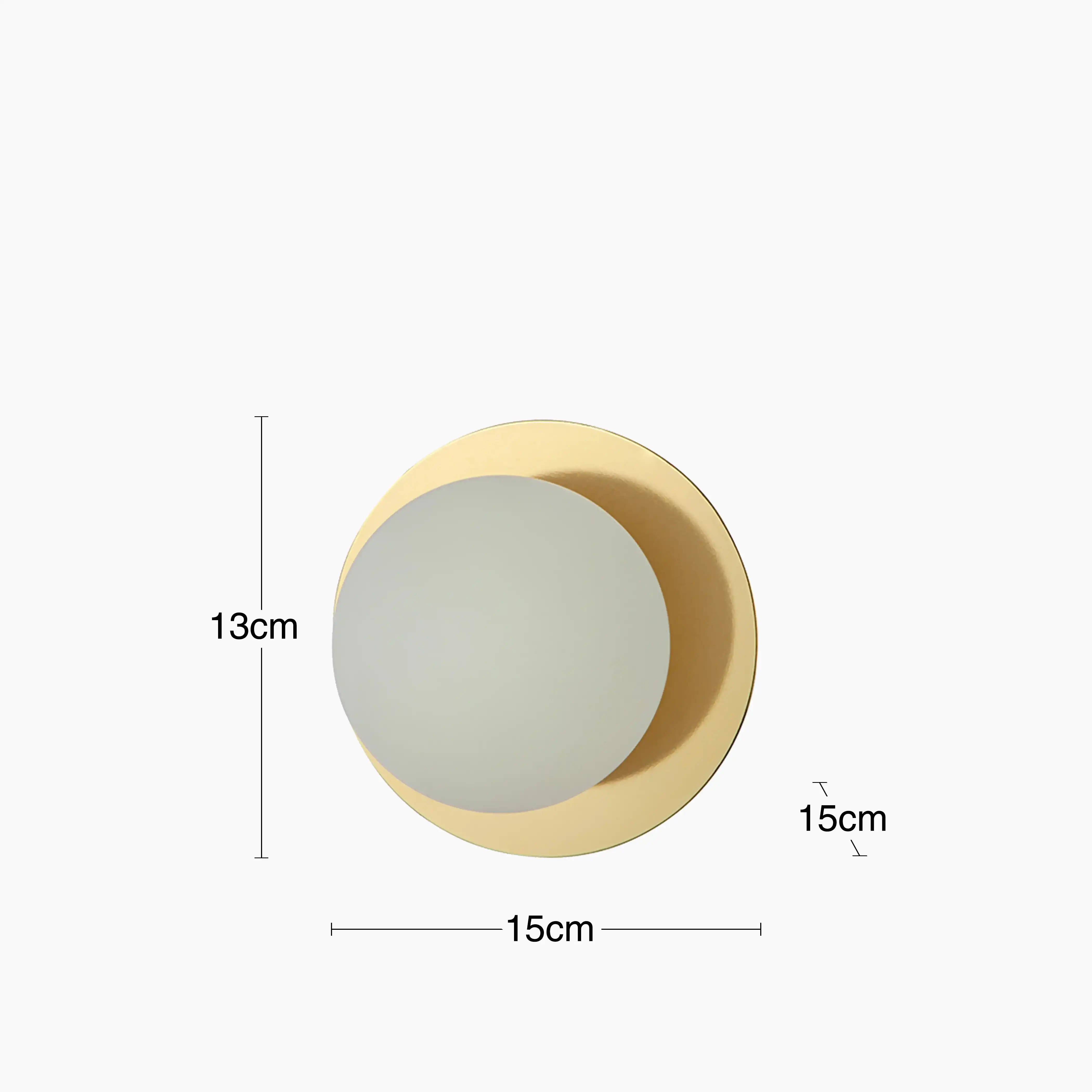 houseof Opal Disk Cordless Table Lamp | Brass - Image 9