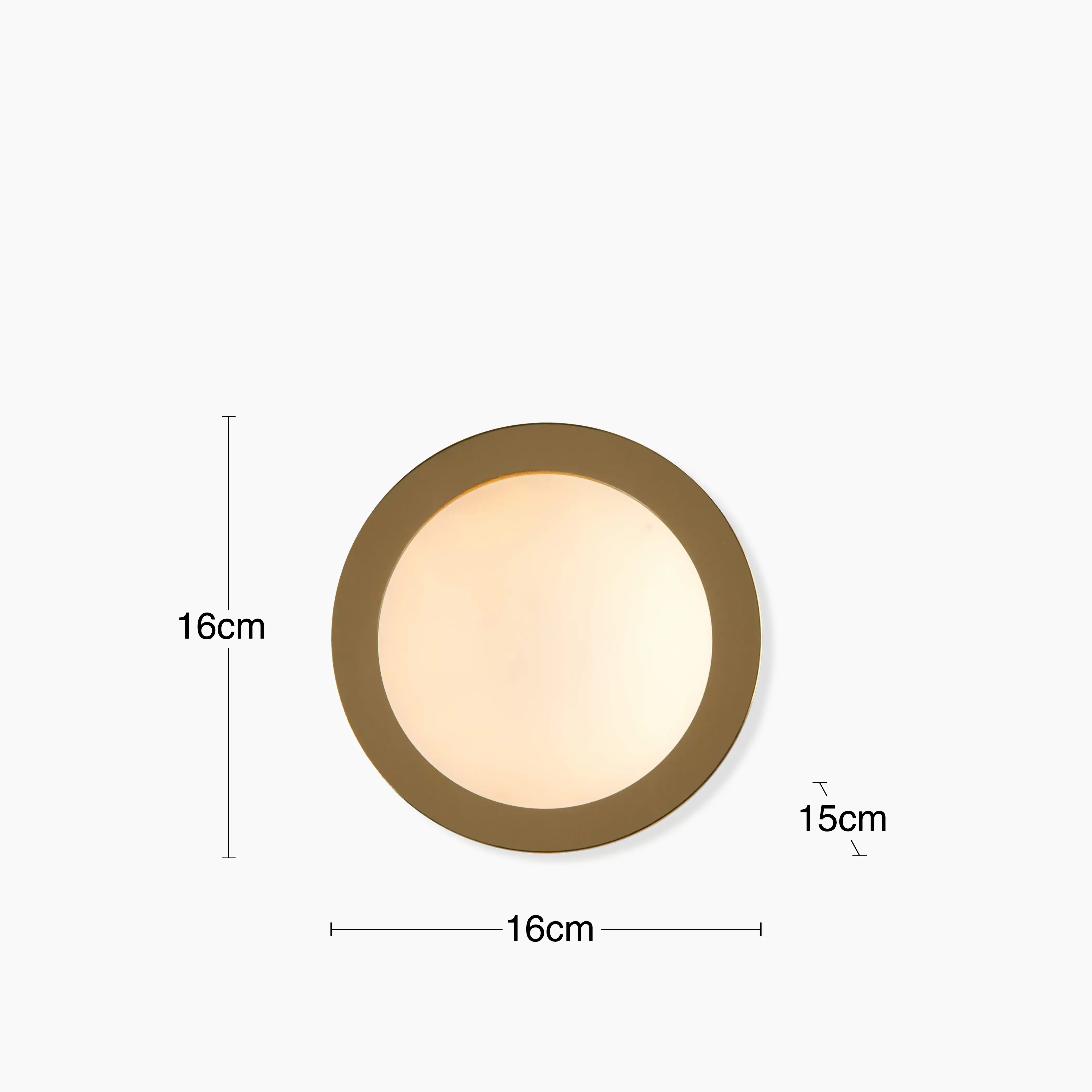 houseof Opal Disk Wall Light | Brass - Image 5