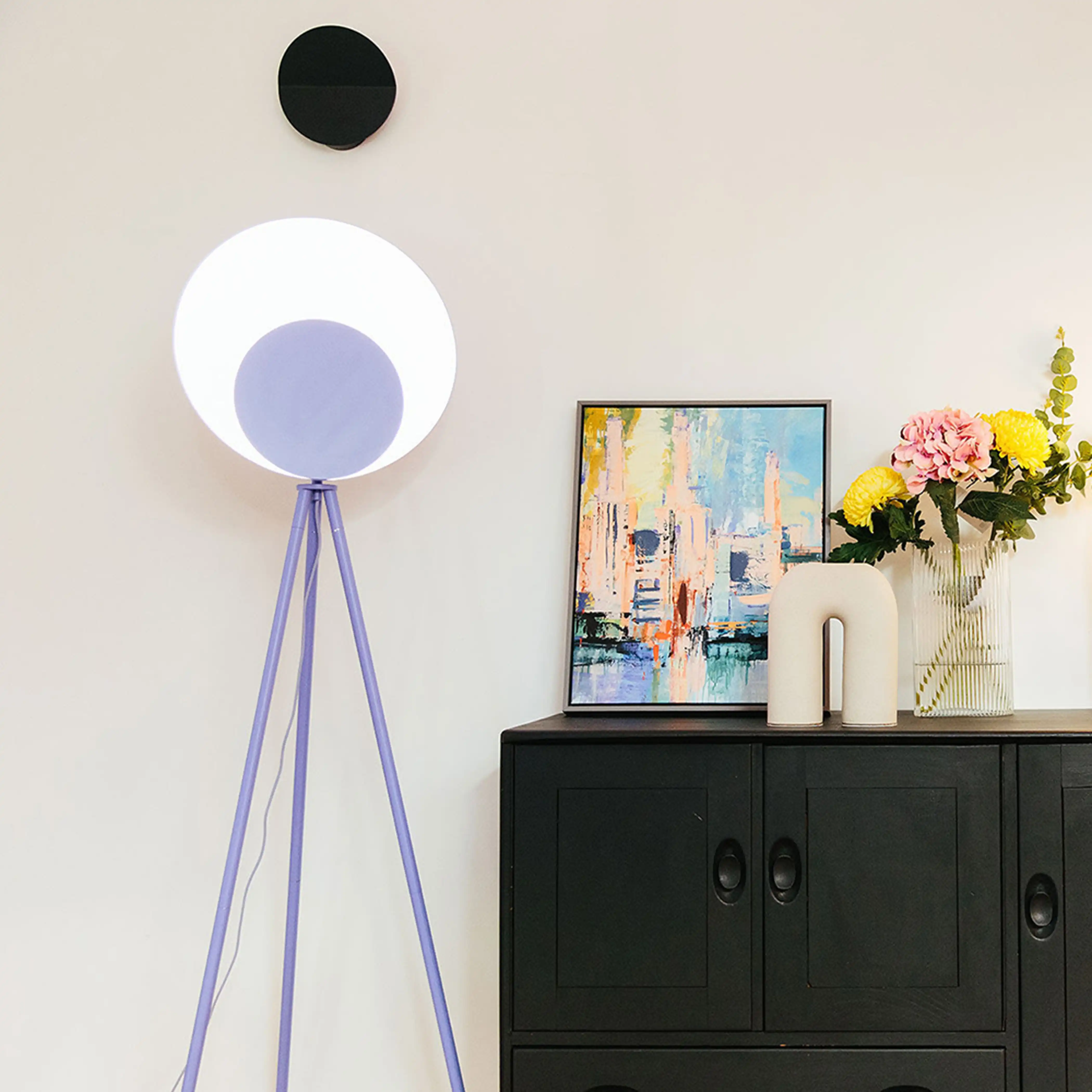 houseof Opal Disk Wall Light | Charcoal - Image 2