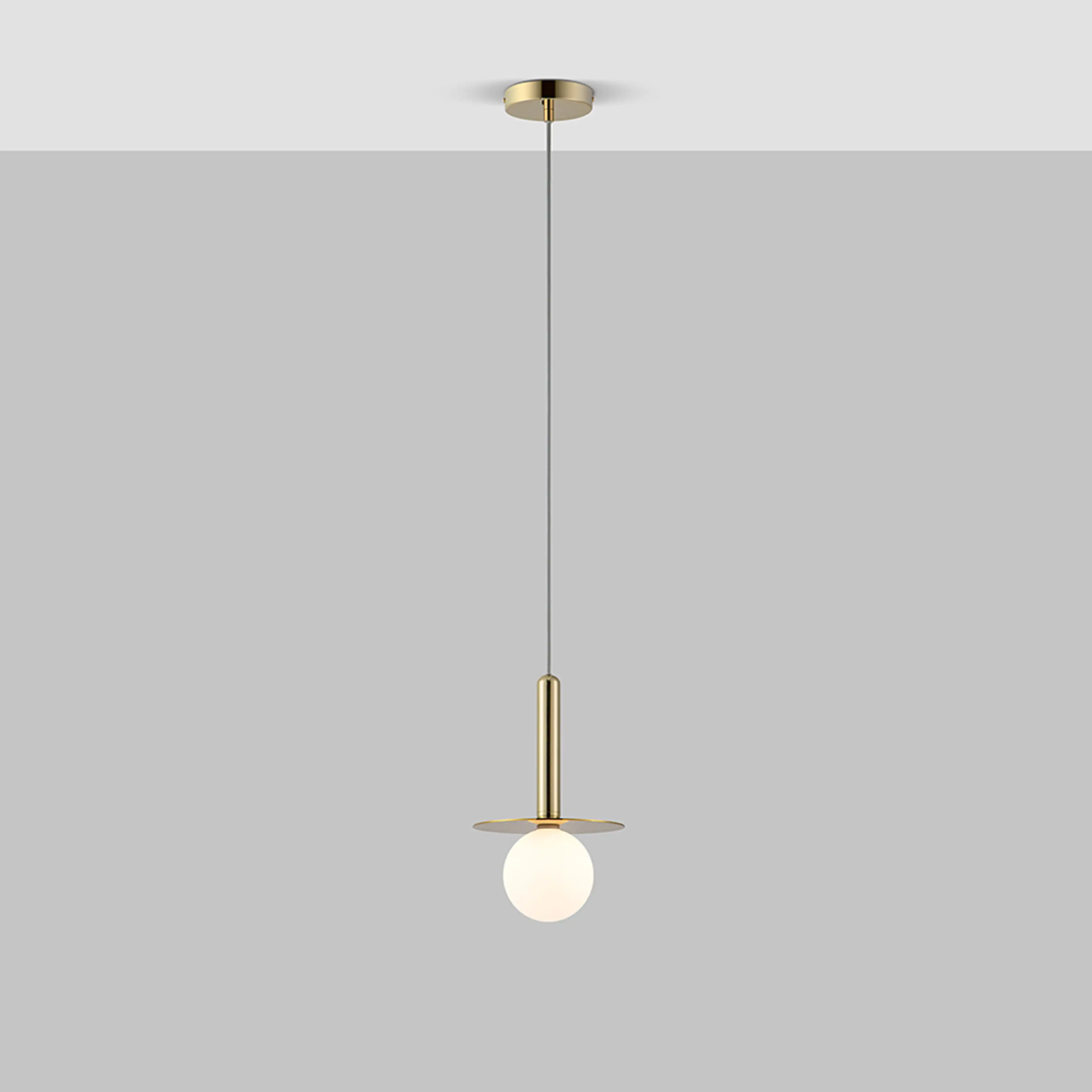 houseof Plate Pendant Light | Brass - Image 5