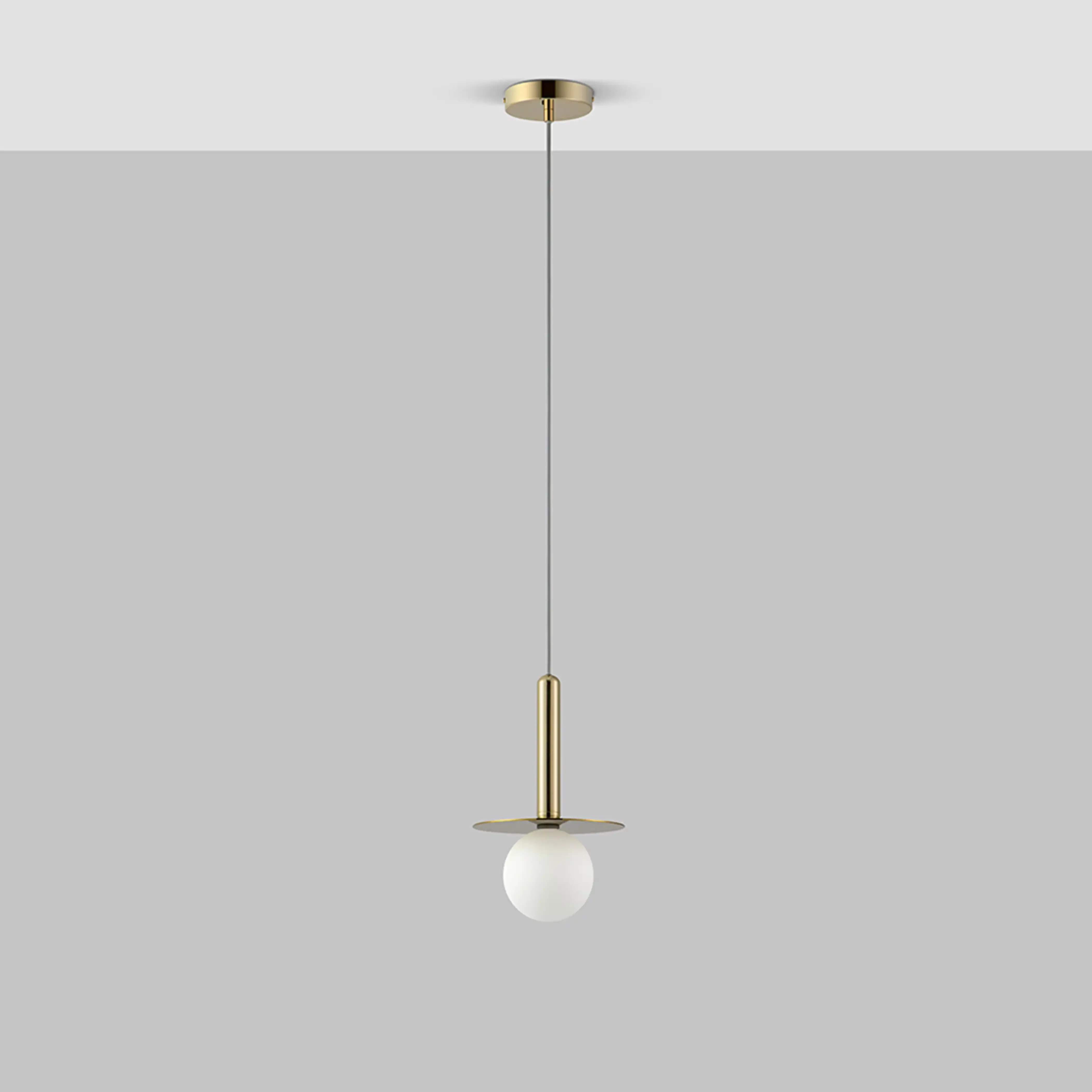 houseof Plate Pendant Light | Brass - Image 6