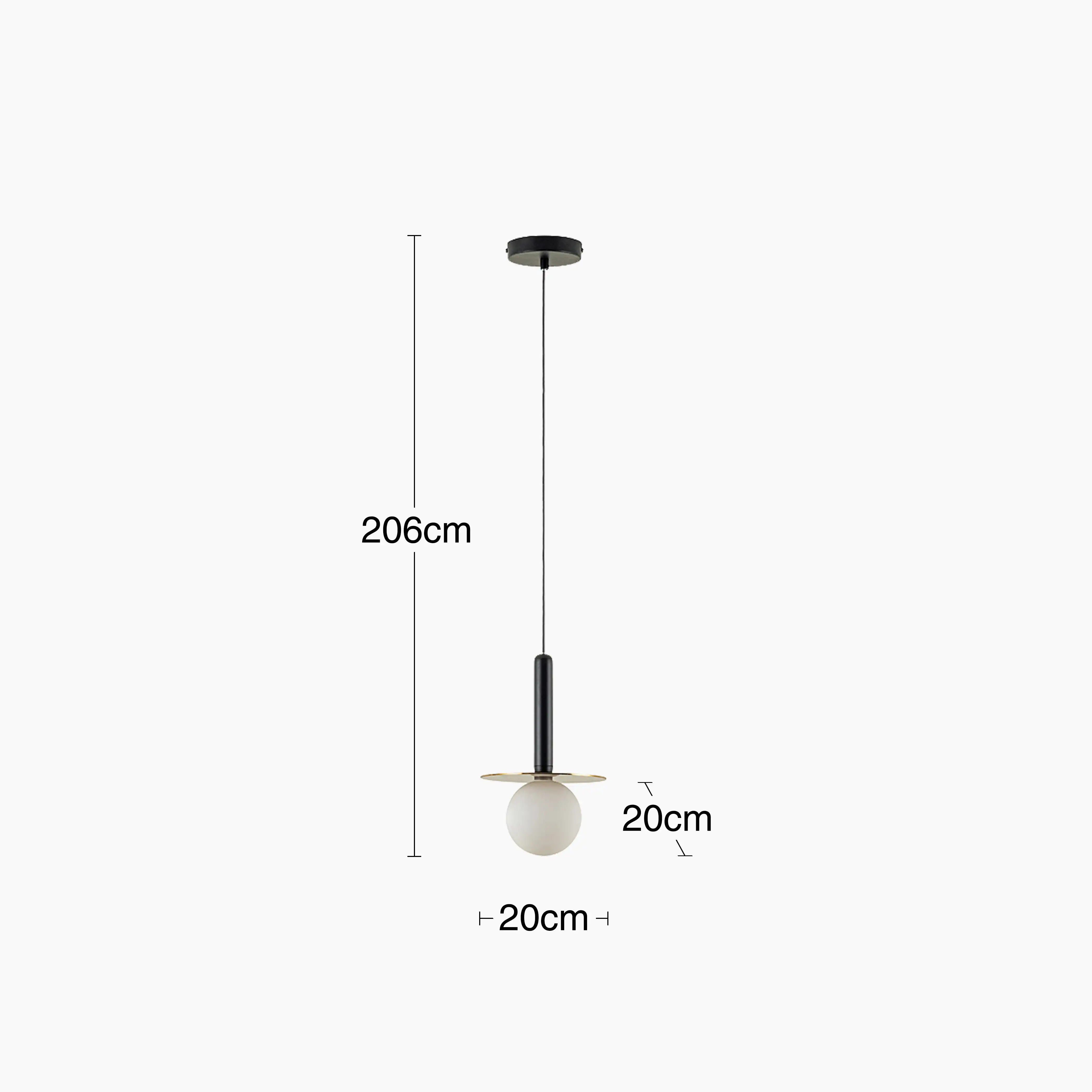 houseof Plate Pendant Light | Charcoal - Image 10