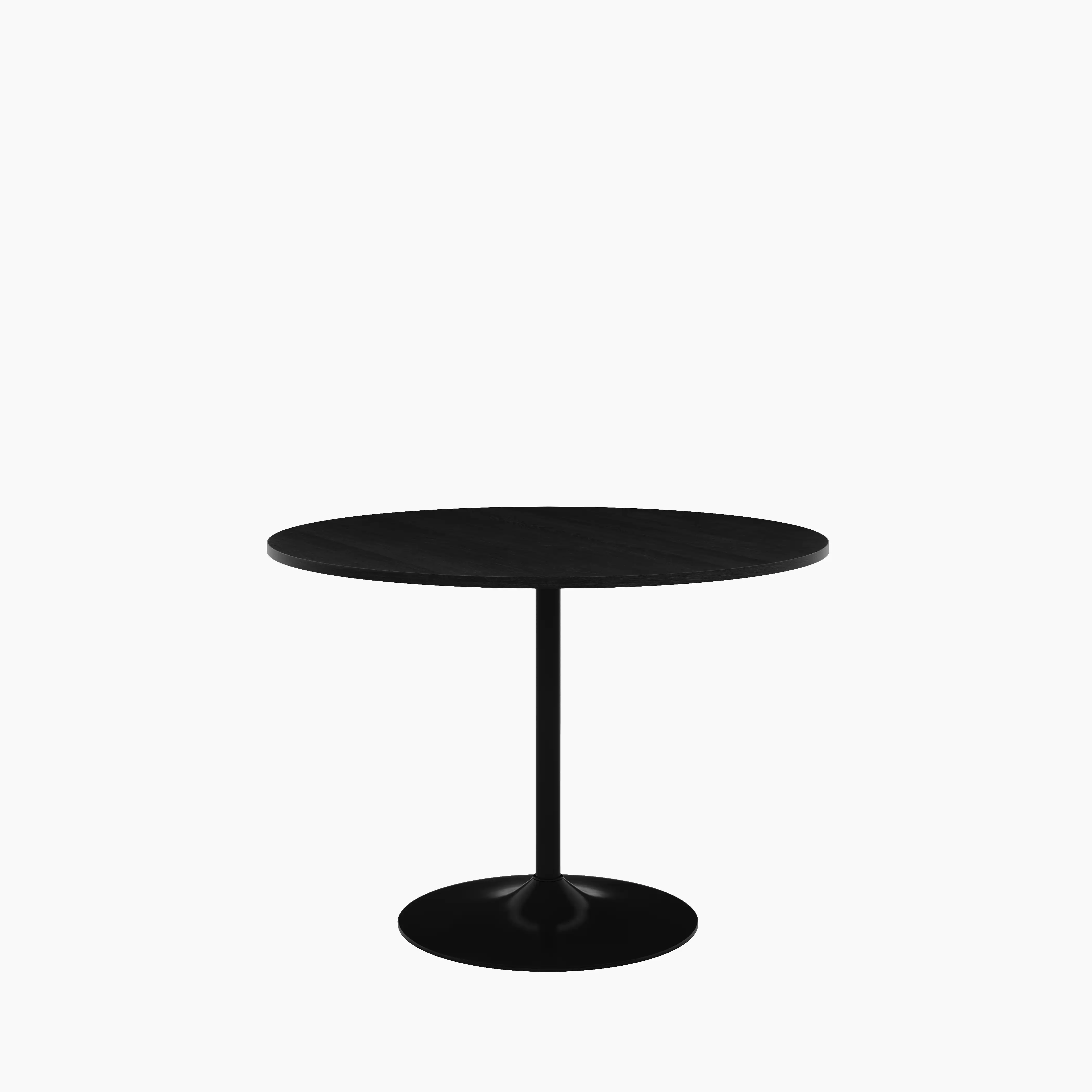 Isla 4 Seat Round Wooden Dining Table | Black Ash - Image 2