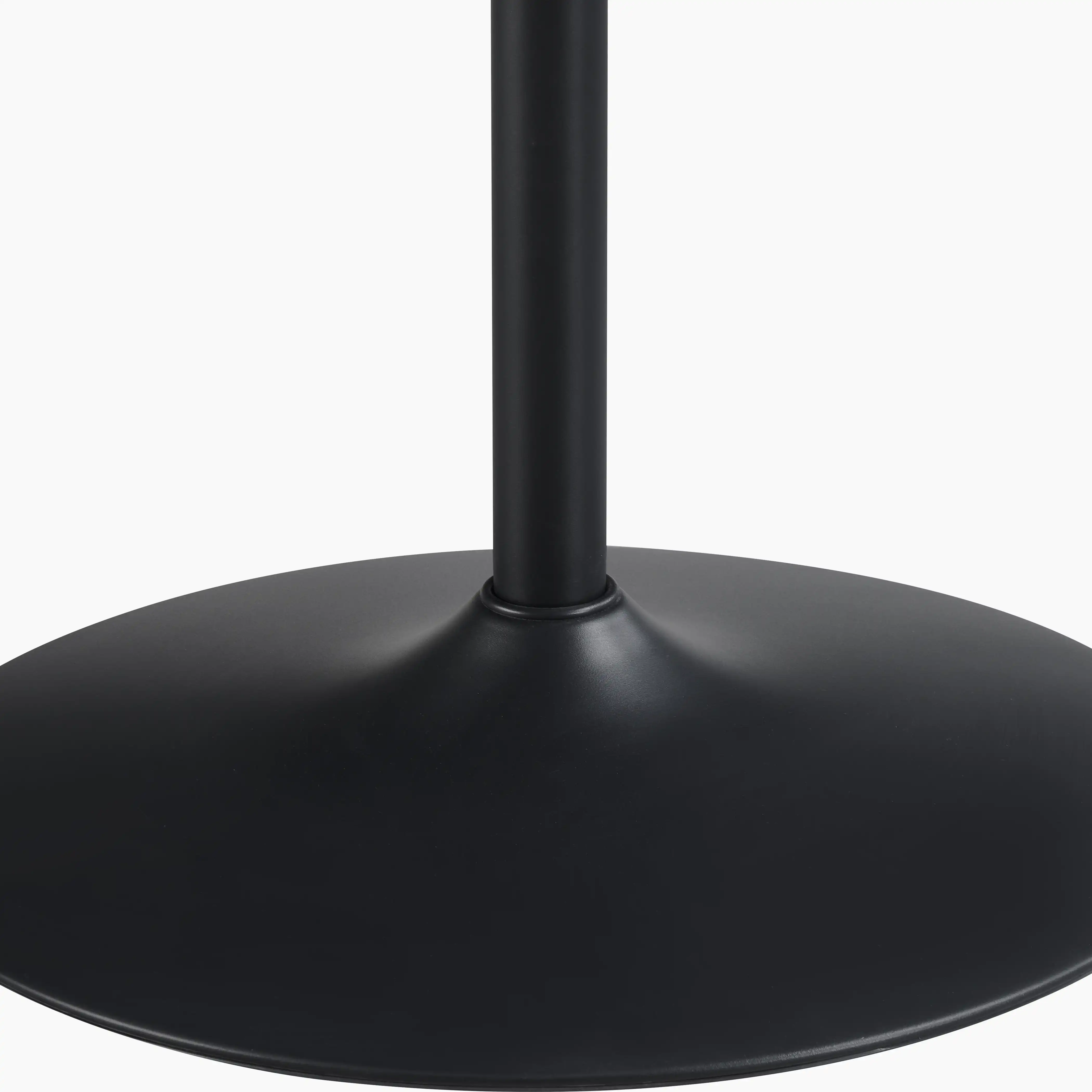 Isla 4 Seat Round Wooden Dining Table | Black Ash - Image 4
