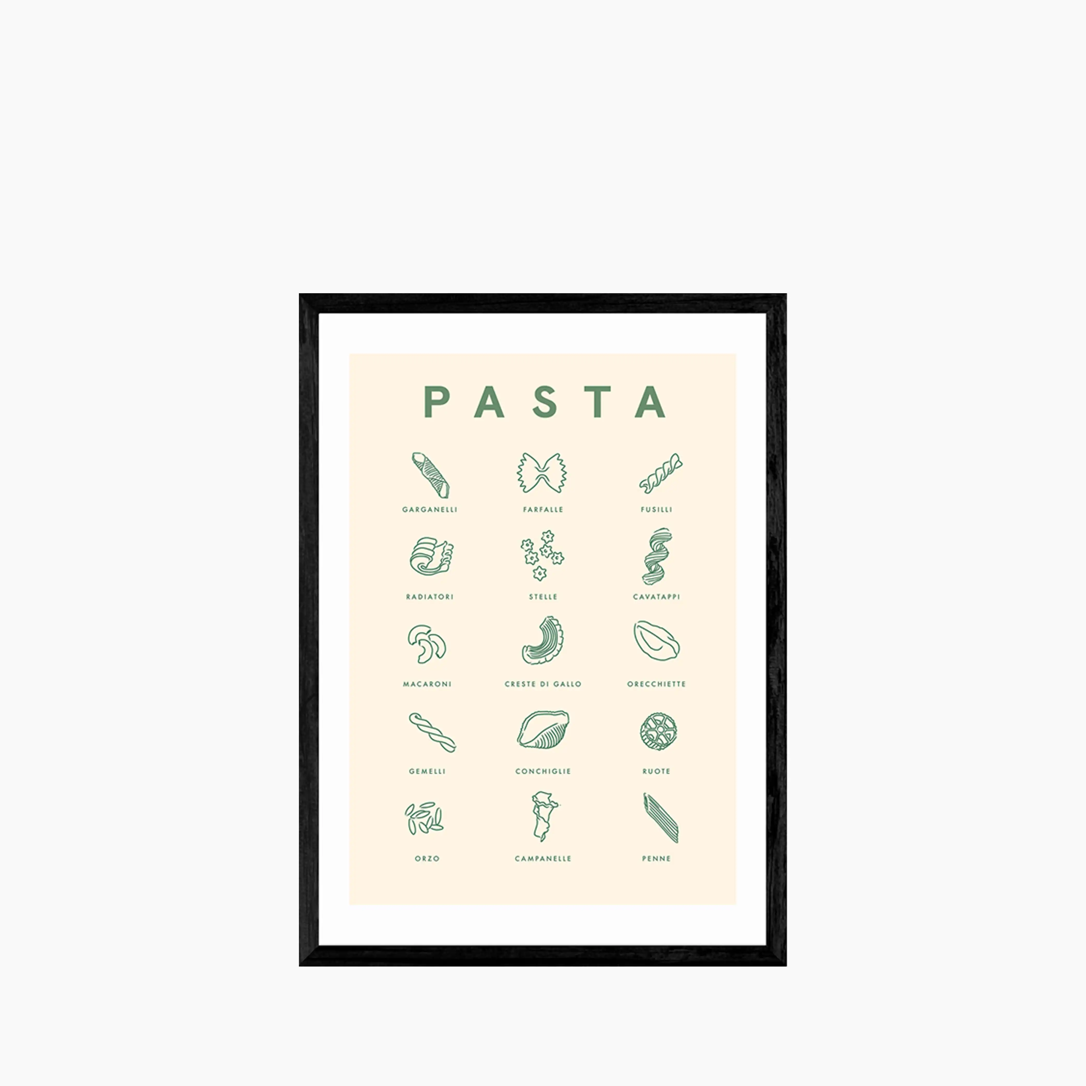 Italia Pasta Shapes Graphic Print - Image 5