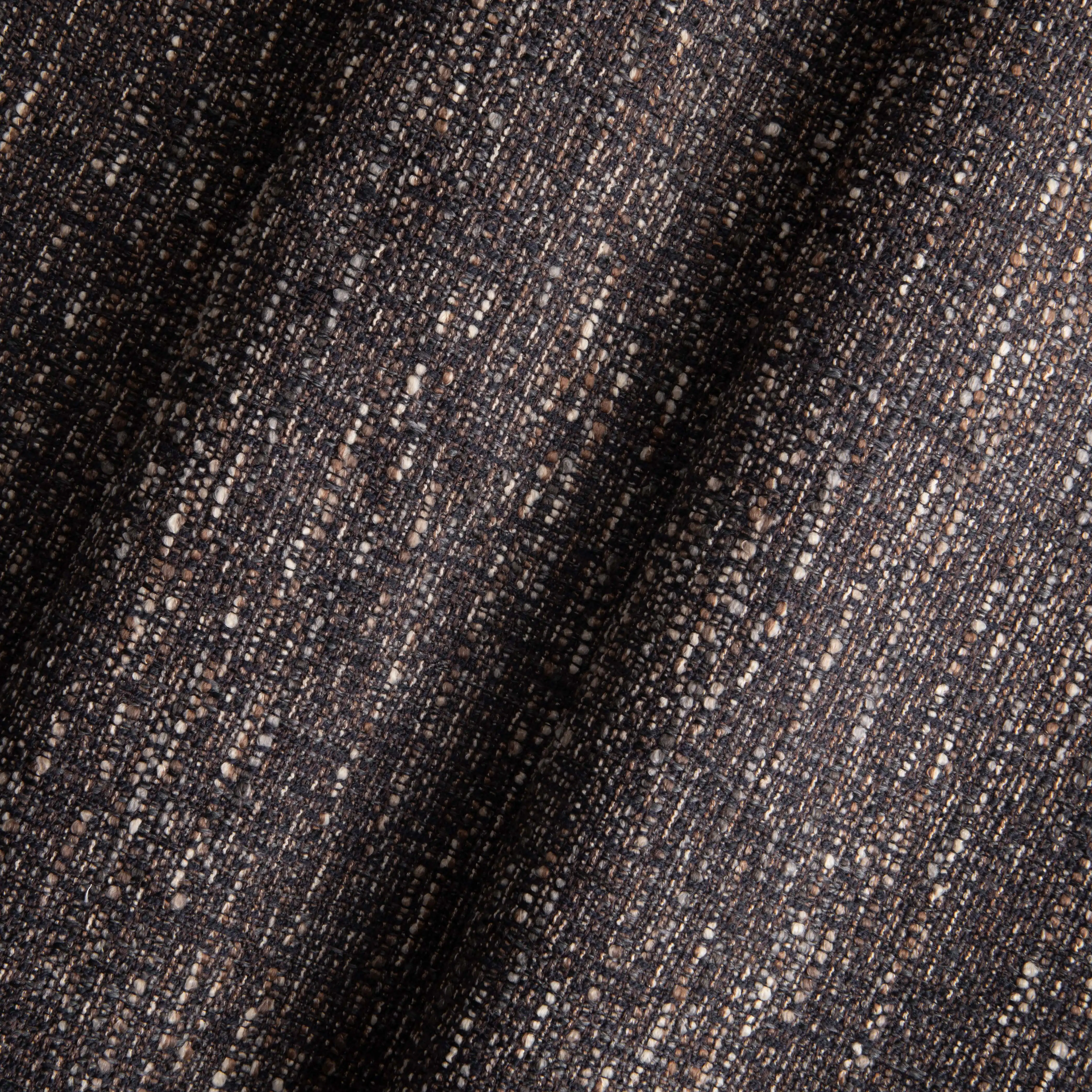 Luca Carver Dining Chair | Speckled Espresso Boucle & Brass - Image 3