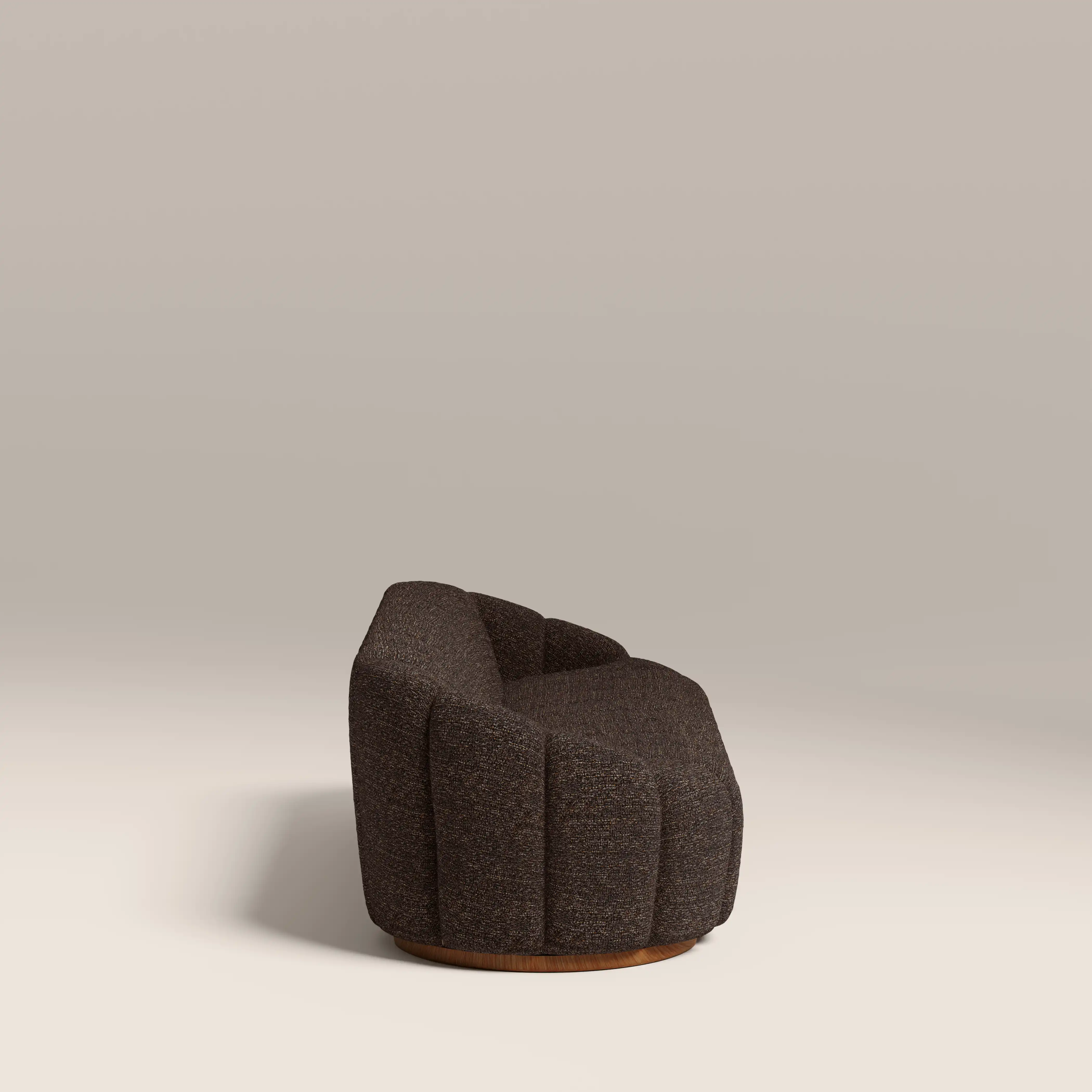 Ivy 3 Seater Sofa | Speckled Espresso Boucle - Image 5