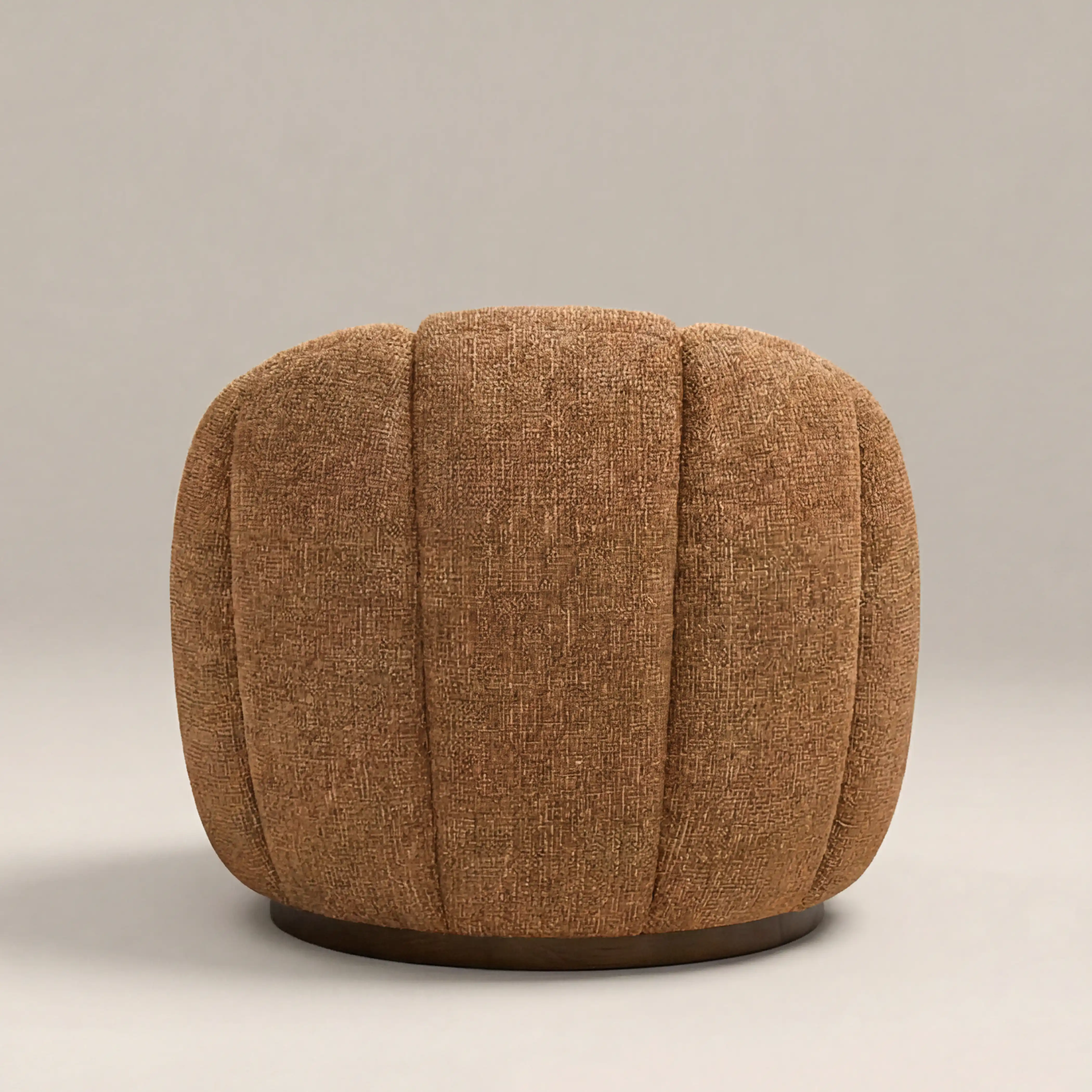 Ivy Swivel Armchair | Speckled Honey Sustainable Boucle & Walnut - Image 6