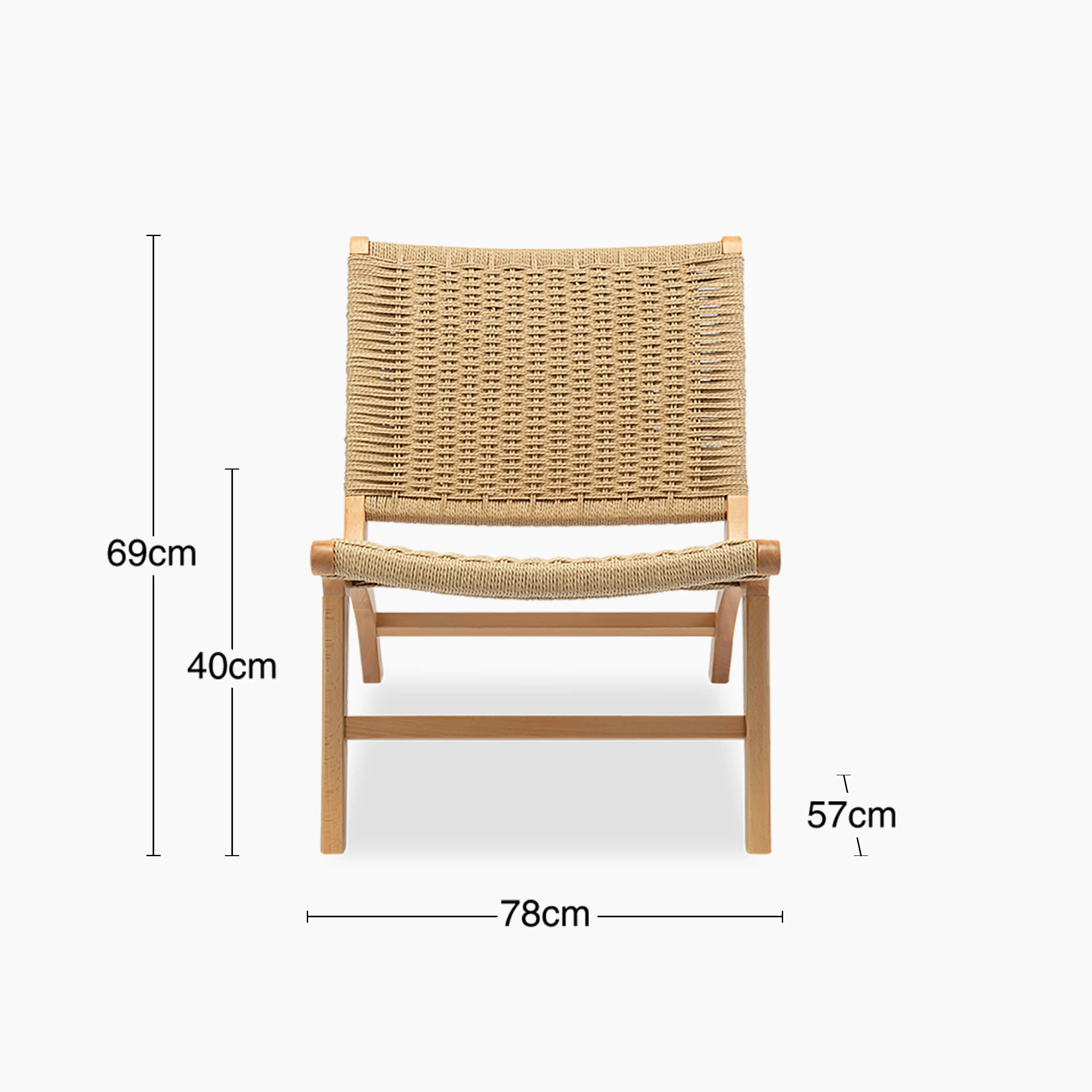 Jensen Accent Chair | Natural Weave & Oak - Image 8